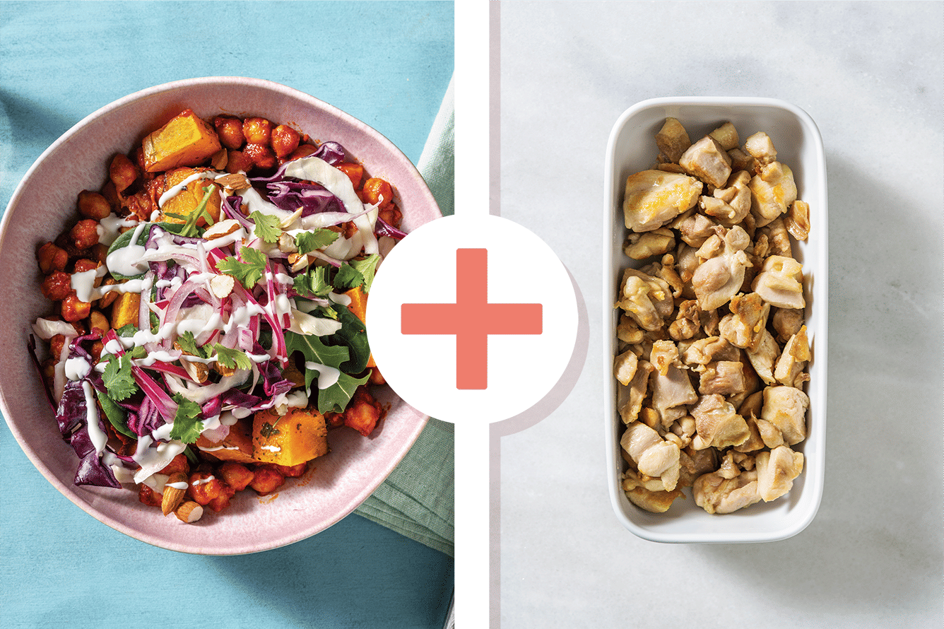 Chicken, Chickpea & Pumpkin Buddha Bowl Recipe HelloFresh