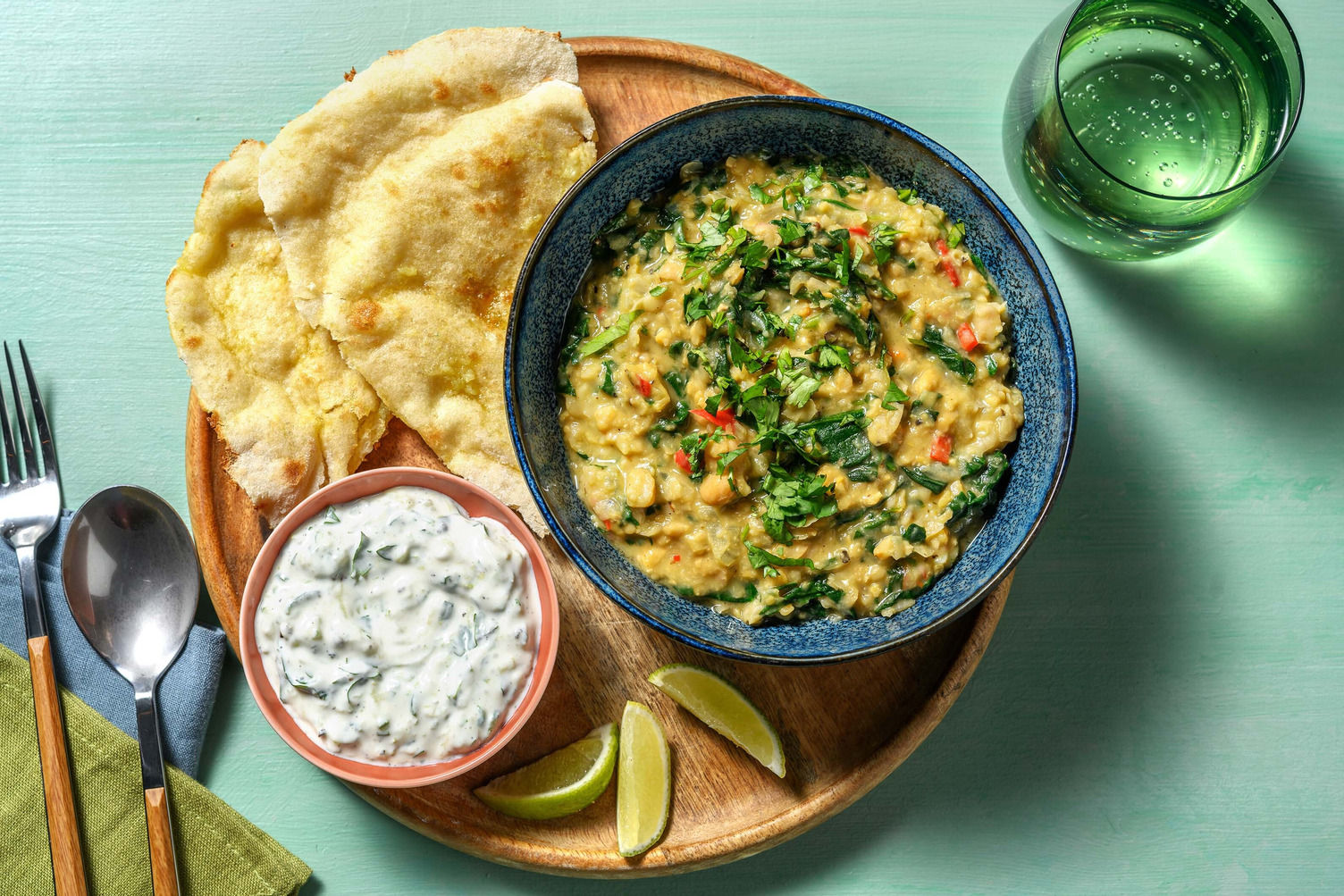 Spiced Chickpeas and Spinach Recipe HelloFresh