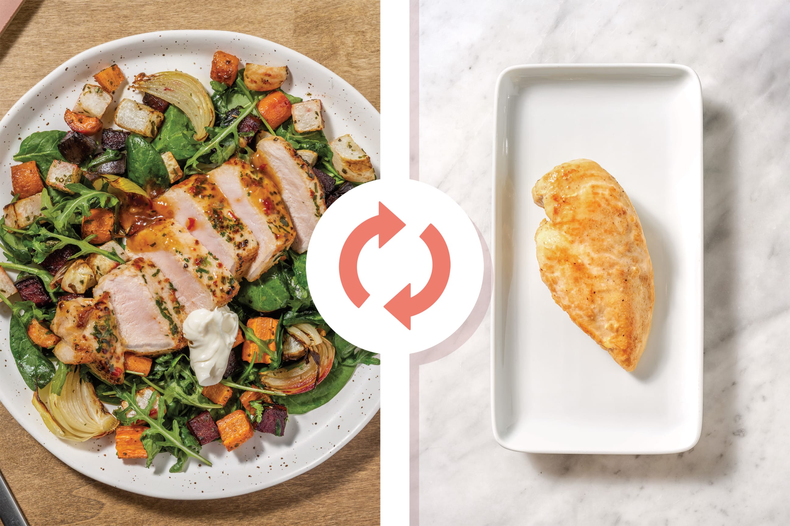 Spiced Chicken & Roast Veggie Toss Recipe | HelloFresh