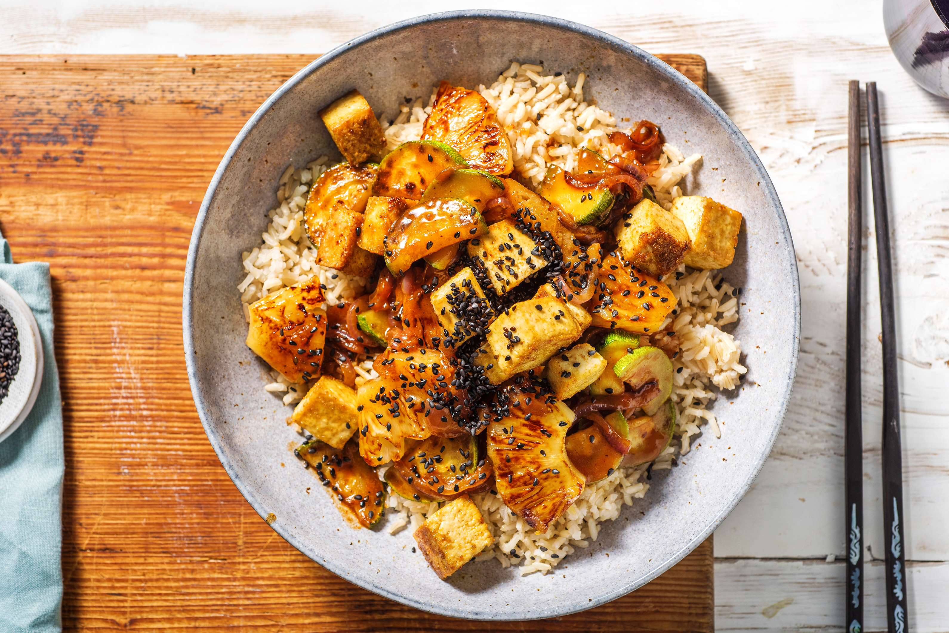 Spicy Korean BBQ Tofu Bowl Recipe | HelloFresh