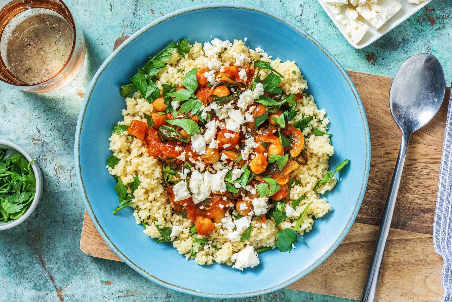 Spinach & Chickpea Moroccan Style Stew Recipe | HelloFresh