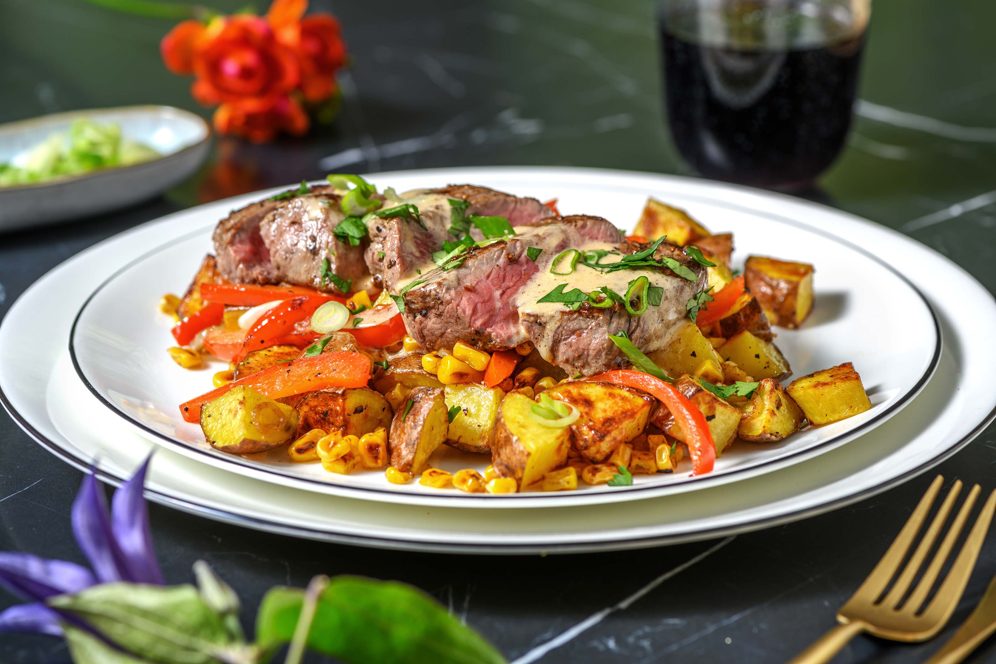 Steak and Creamy Chipotle Sauce Recipe HelloFresh