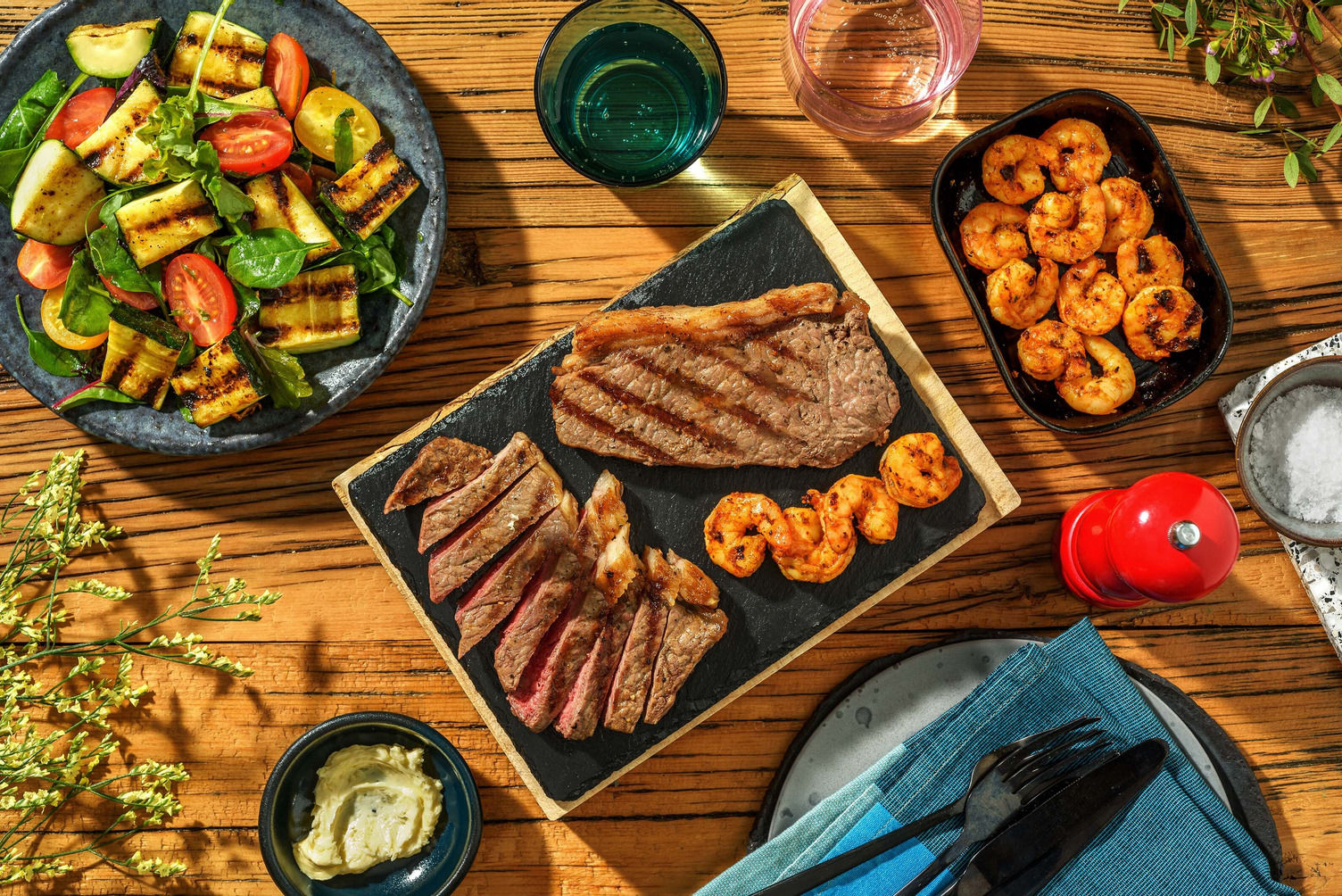 Steak and Montreal Spiced Shrimp Recipe HelloFresh