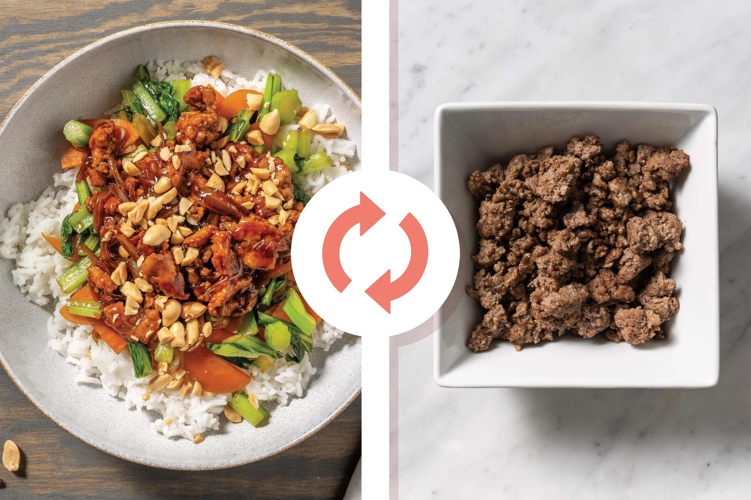 Sticky Asian Beef Mince & Garlic Rice Recipe HelloFresh