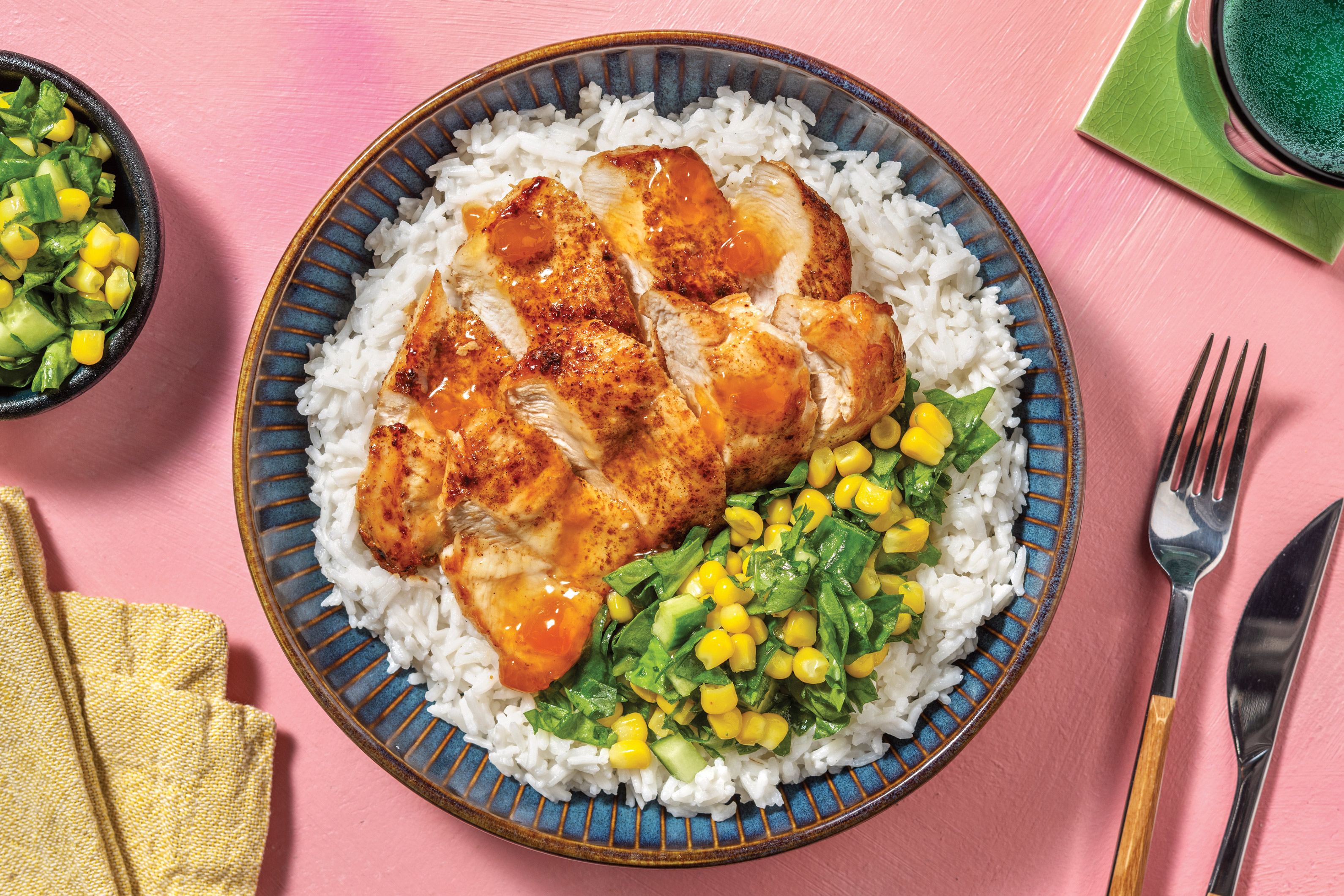 Sticky Caribbean Chicken And Coconut Rice Recipe Hellofresh