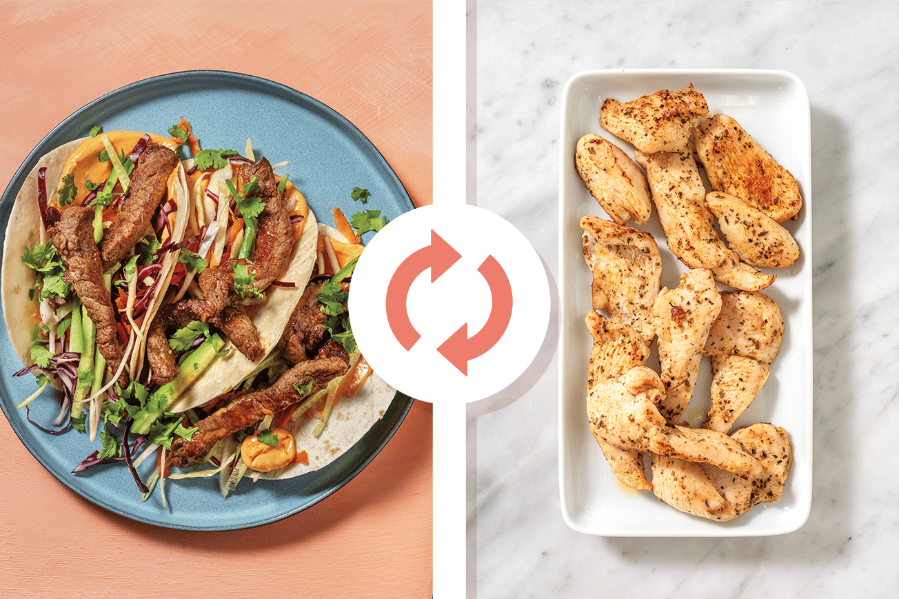 Sticky SweetSoy Chicken Strip Tacos Recipe HelloFresh