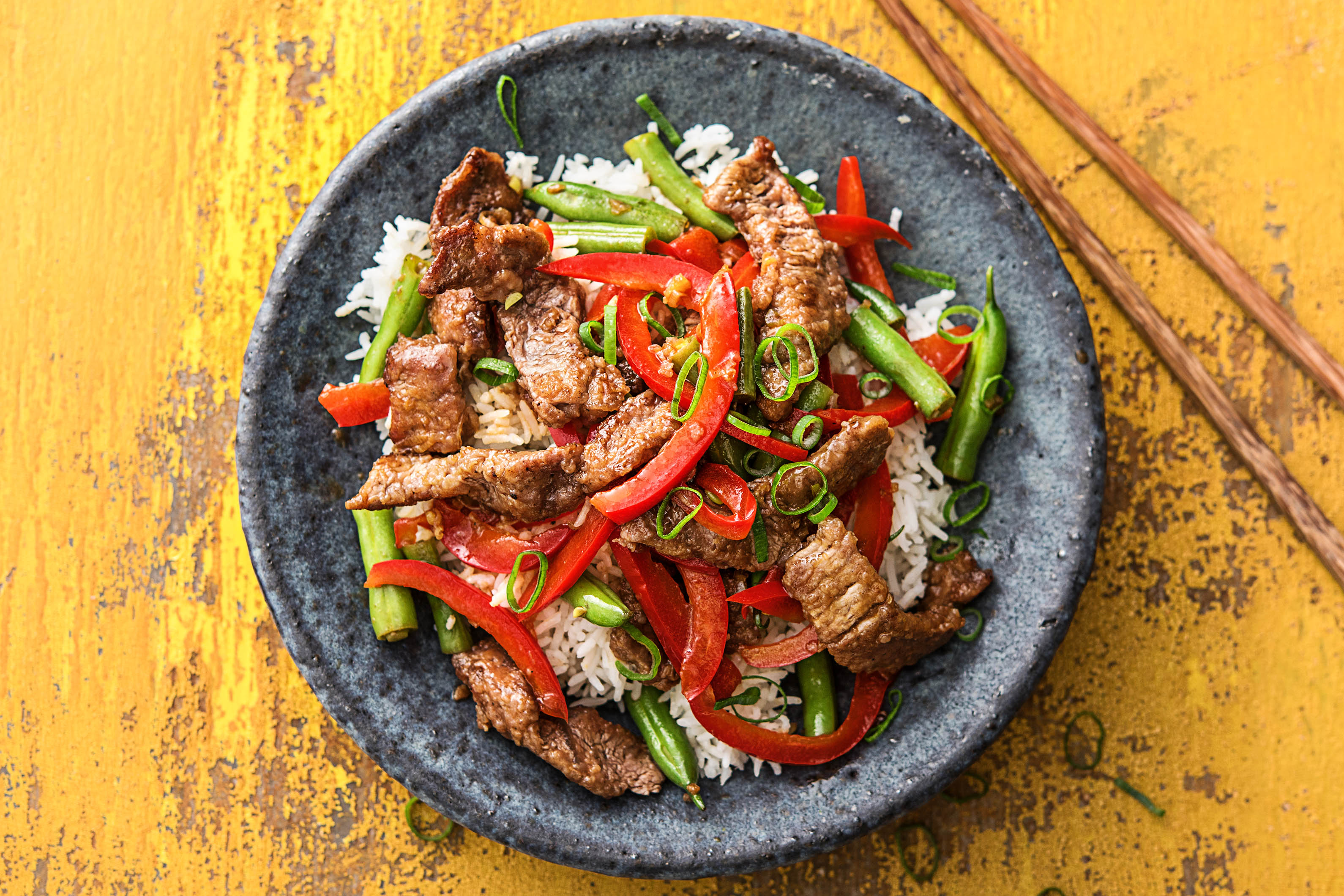 Asiatische Rinderpfanne Rezept | HelloFresh