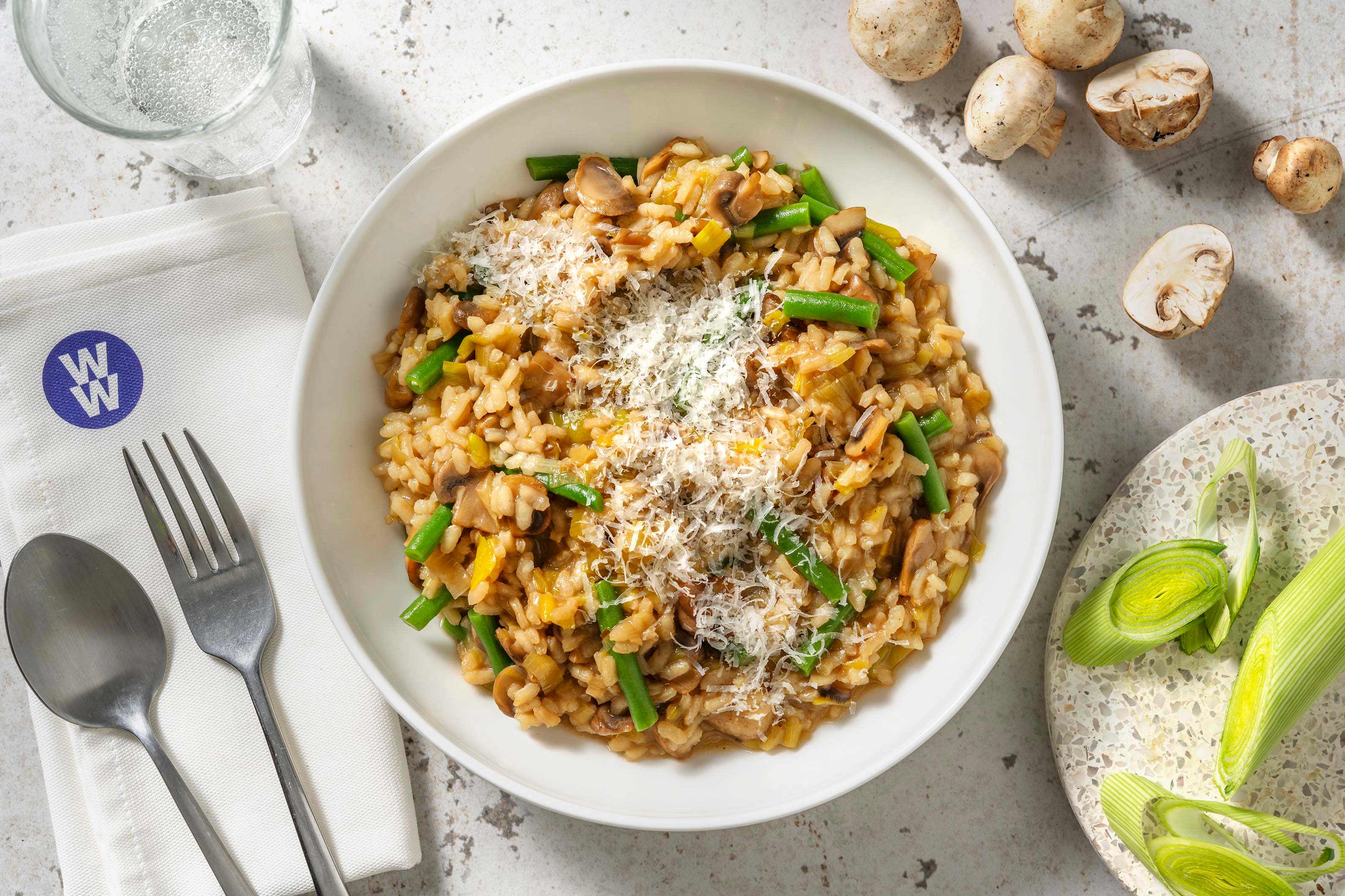 Stovetop Mushroom & Leek Risotto Recipe HelloFresh