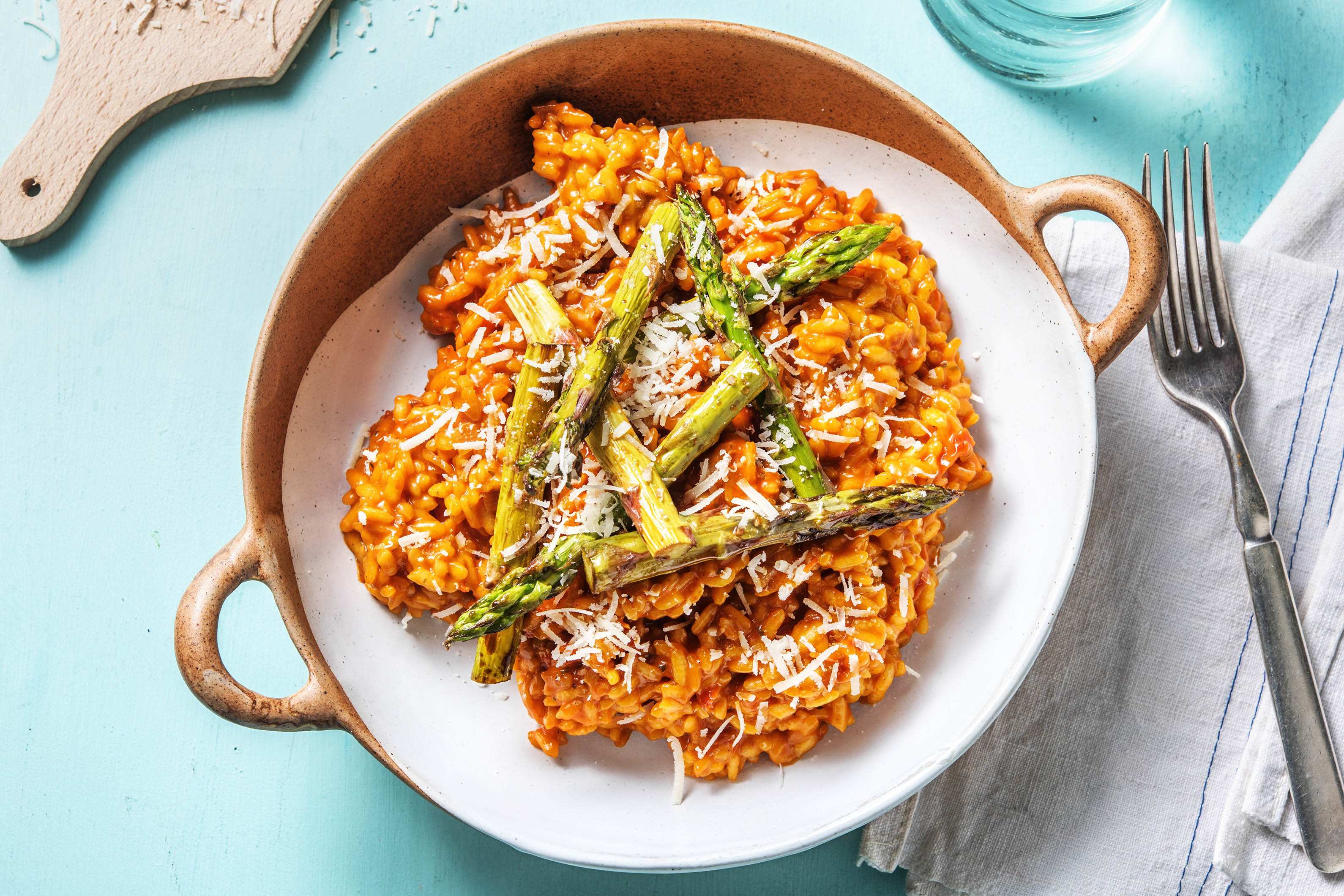 SunDried Tomato Risotto with Asparagus Recipe HelloFresh