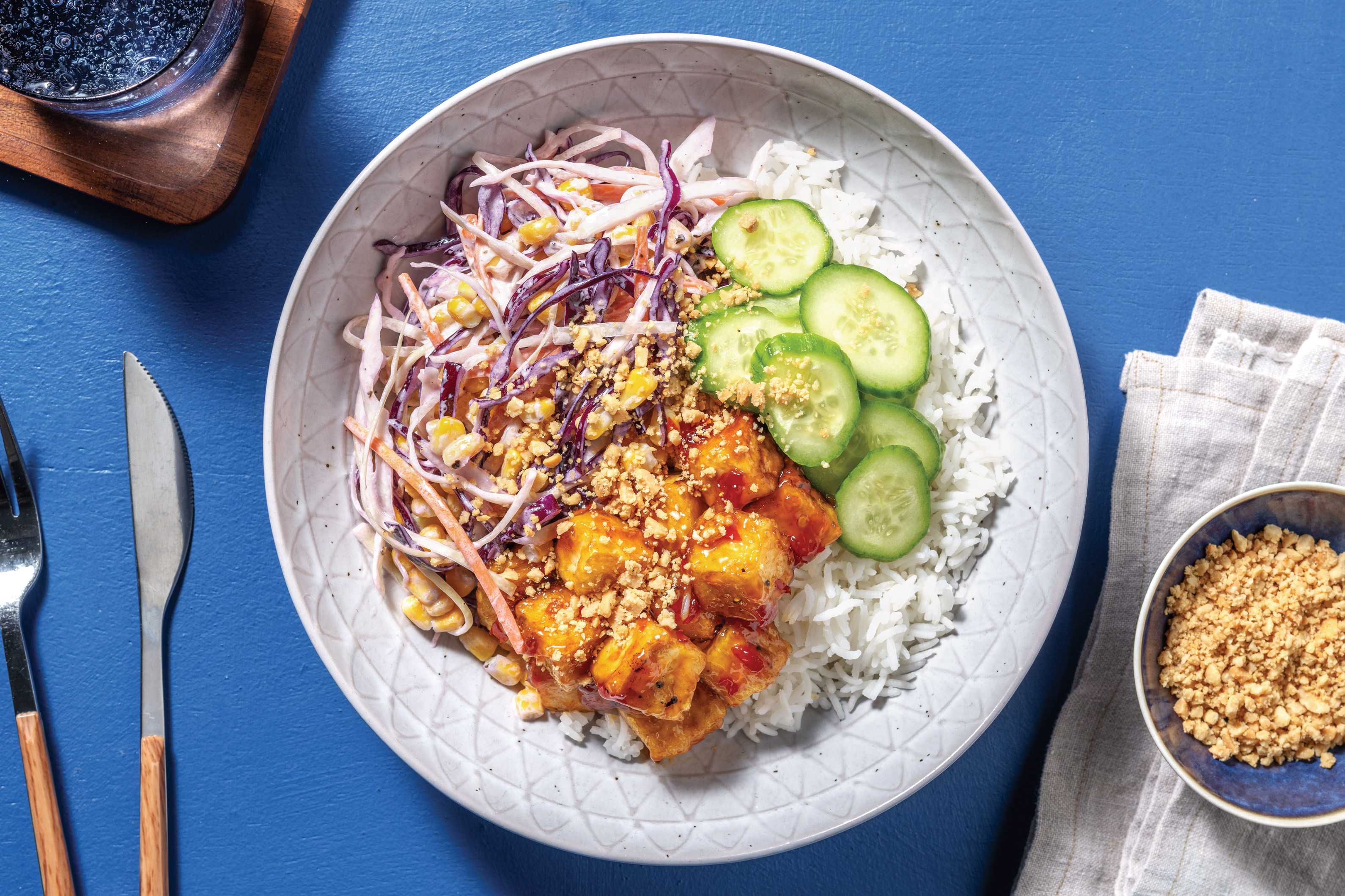 Sweet Chilli & Ginger Tofu Rice Bowl Recipe HelloFresh