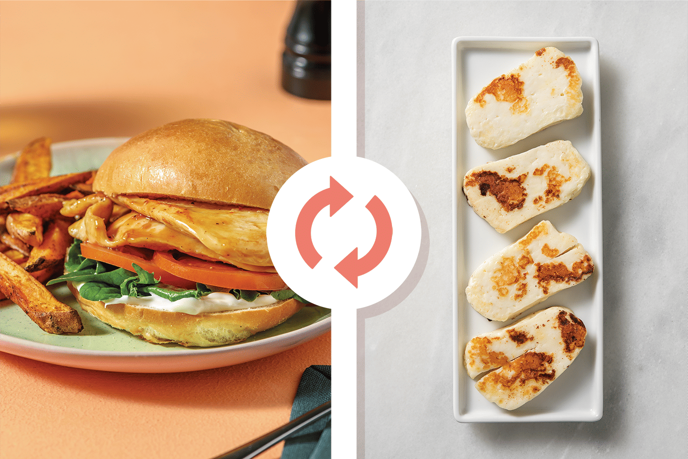 Sweet Chilli Haloumi Burgers Recipe HelloFresh