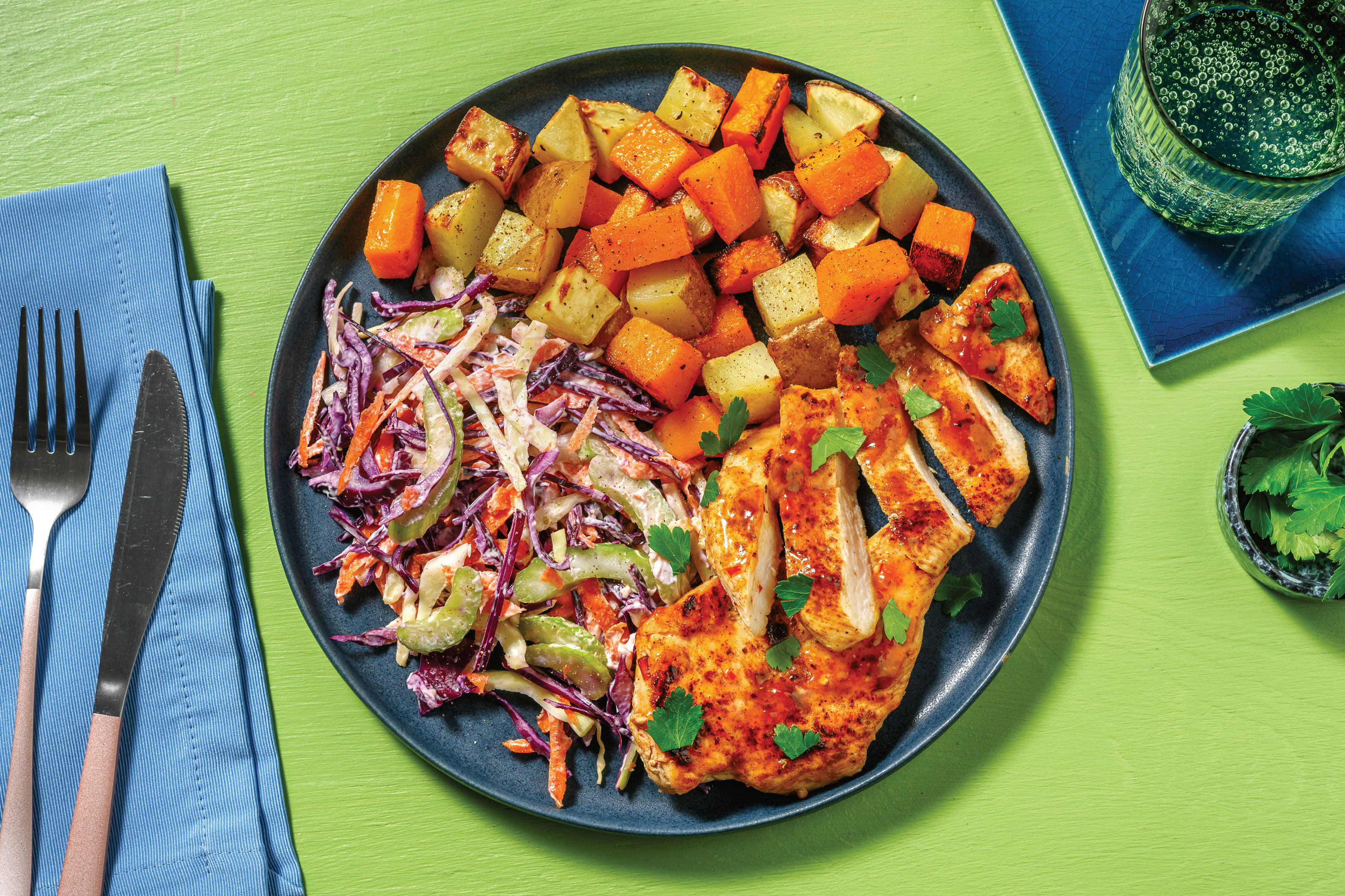 Easy Sweet ChilliGlazed Chicken & Celery Slaw Recipe HelloFresh