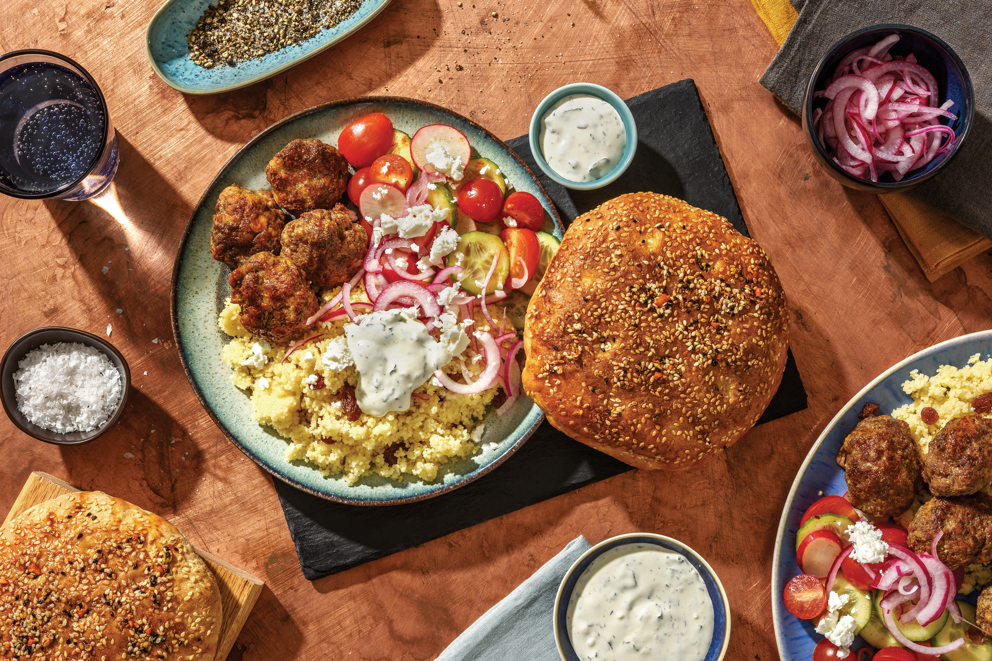 Lamb Kofta & Couscous Mezze Plate Recipe HelloFresh