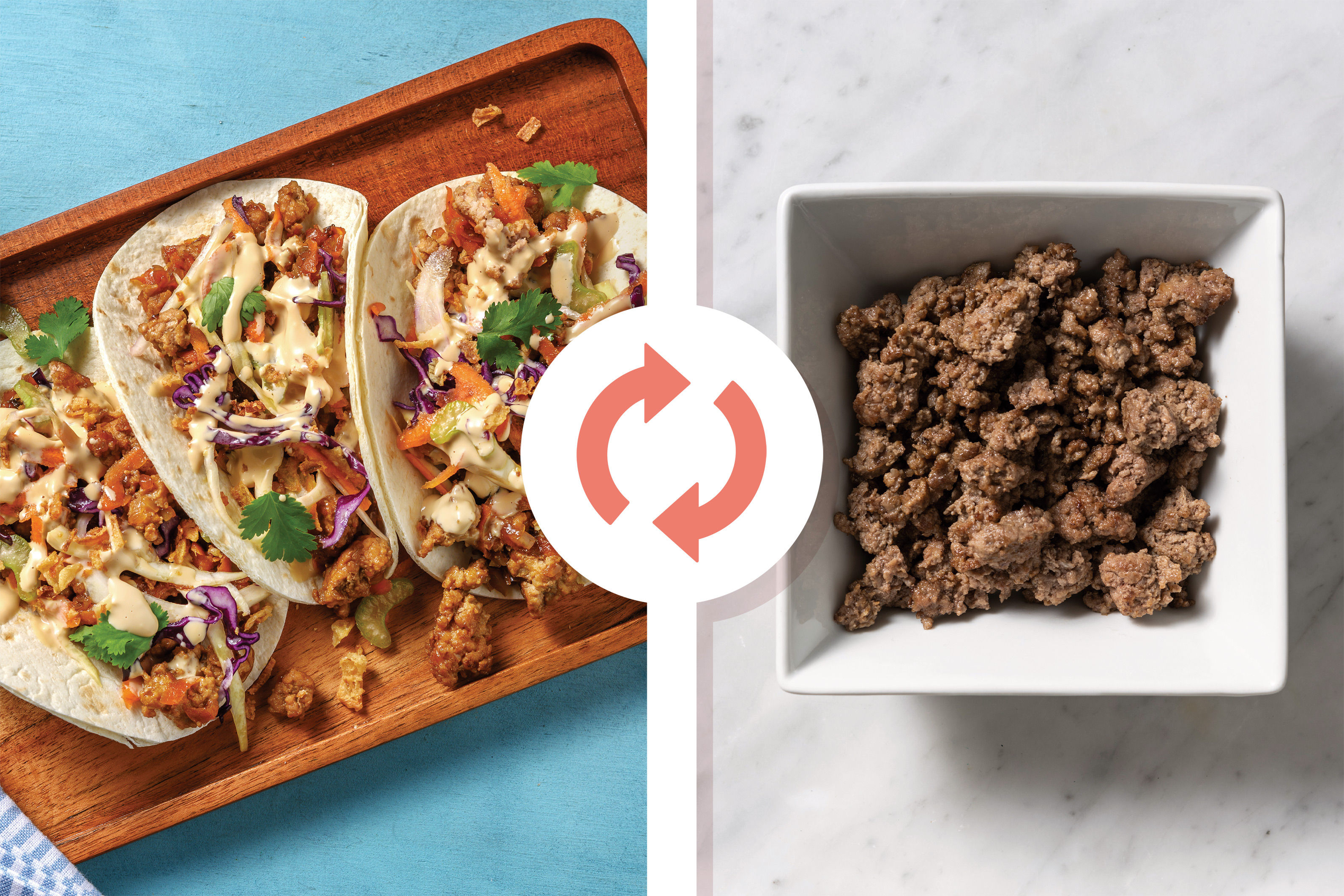 Quick Teriyaki Beef & Celery Slaw Tacos Recipe HelloFresh