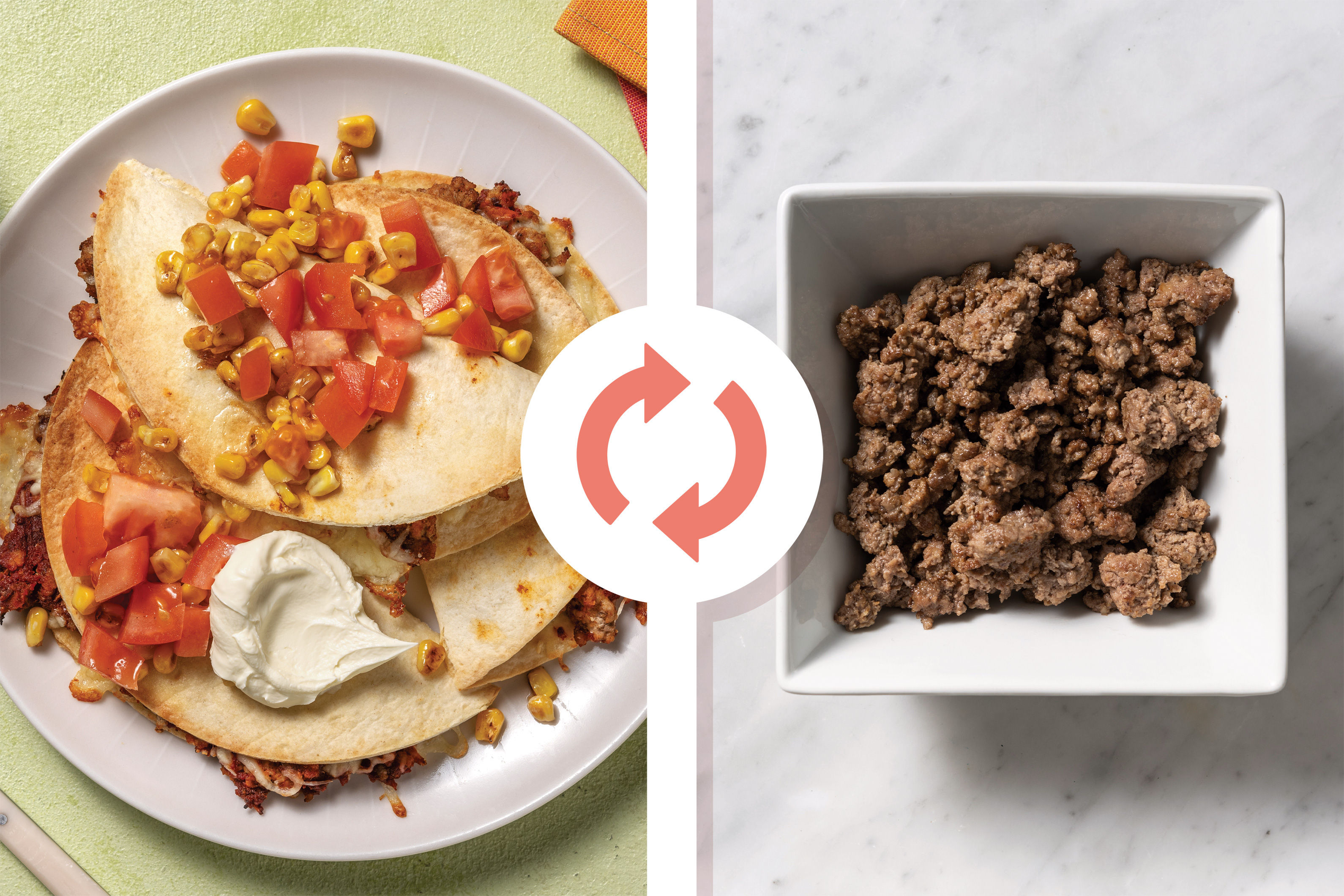 TexMex Beef Quesadillas Recipe HelloFresh