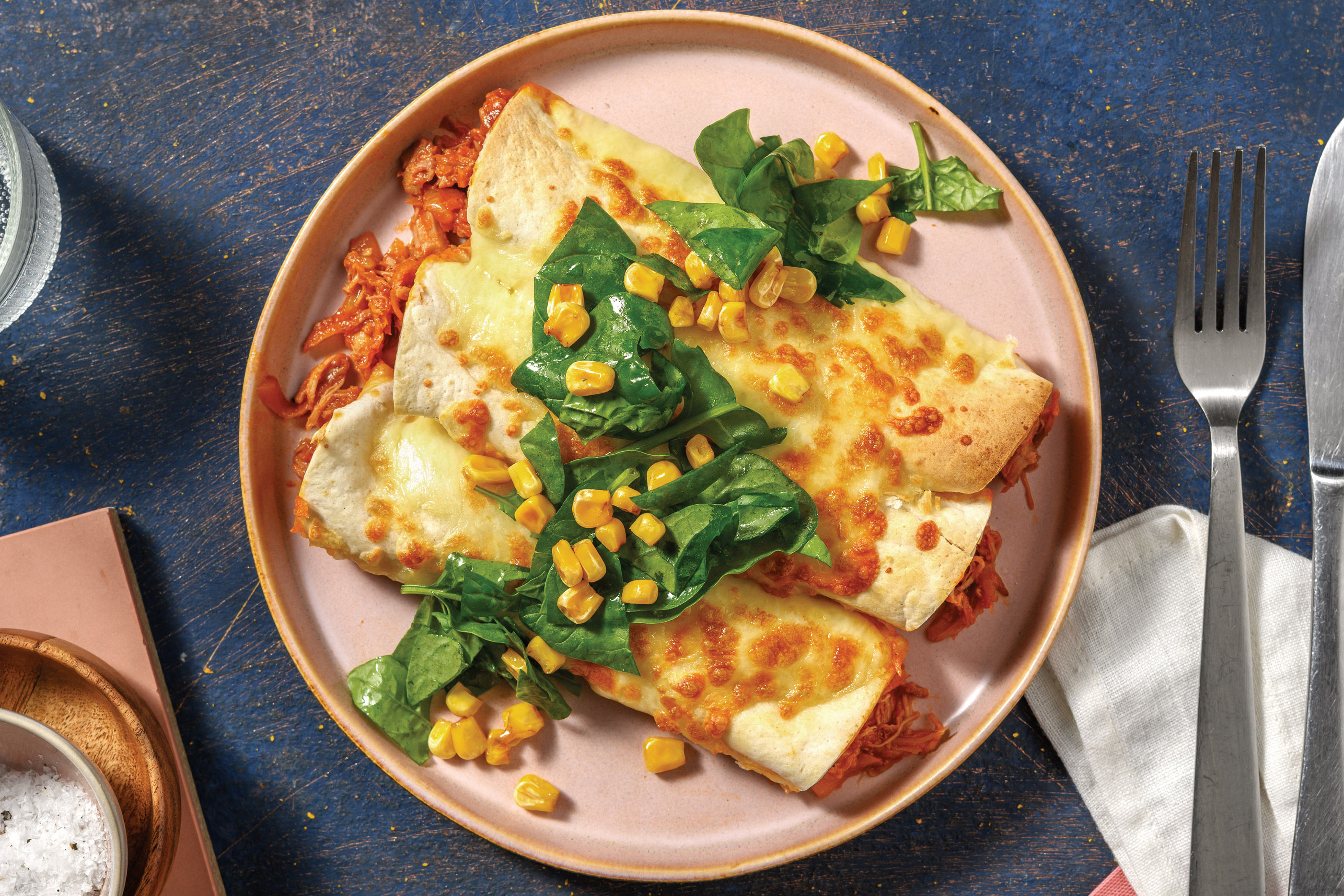 Easy TexMex Pulled Pork Enchiladas Recipe HelloFresh