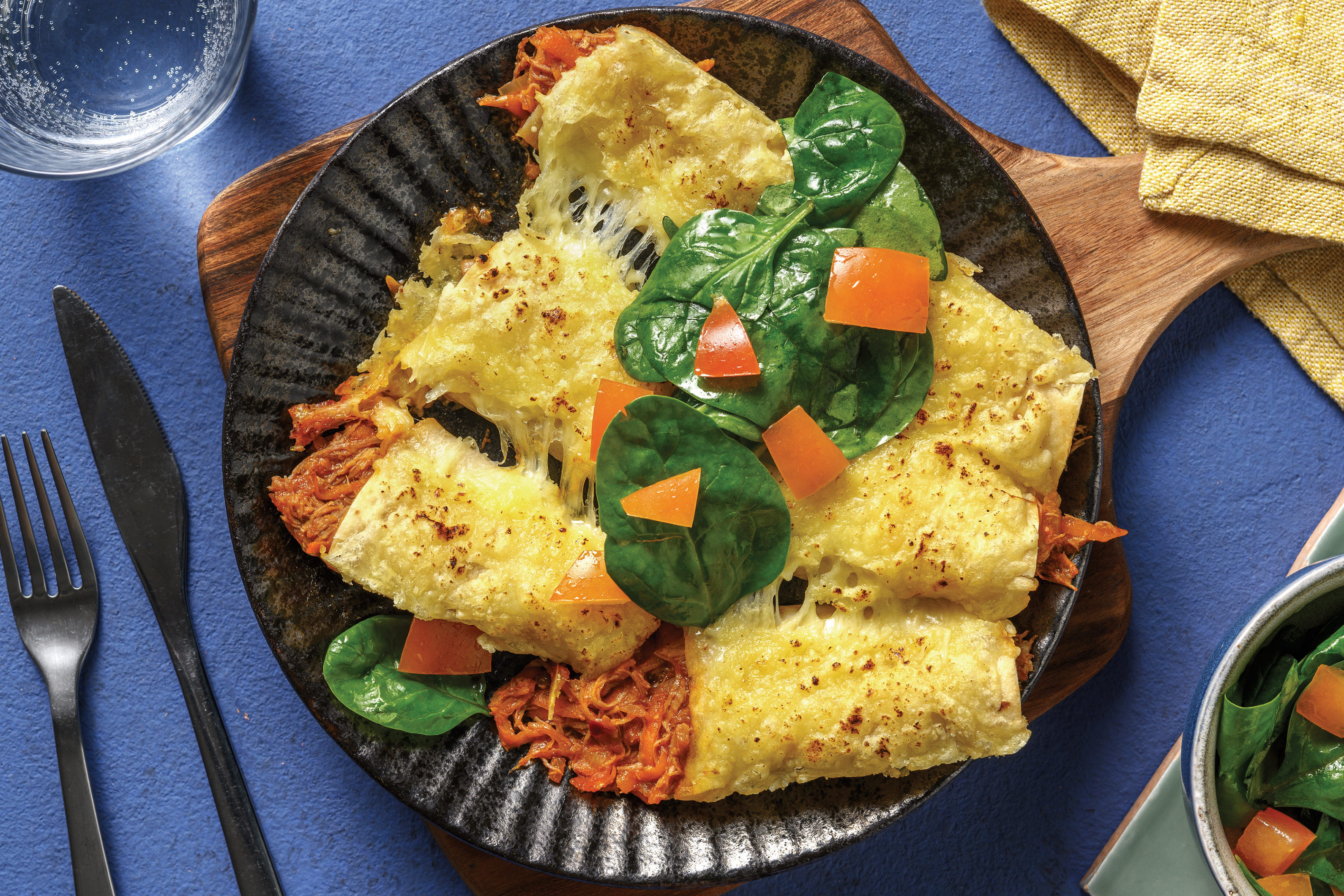 TexMex Cheesy Pulled Pork Enchiladas Recipe HelloFresh