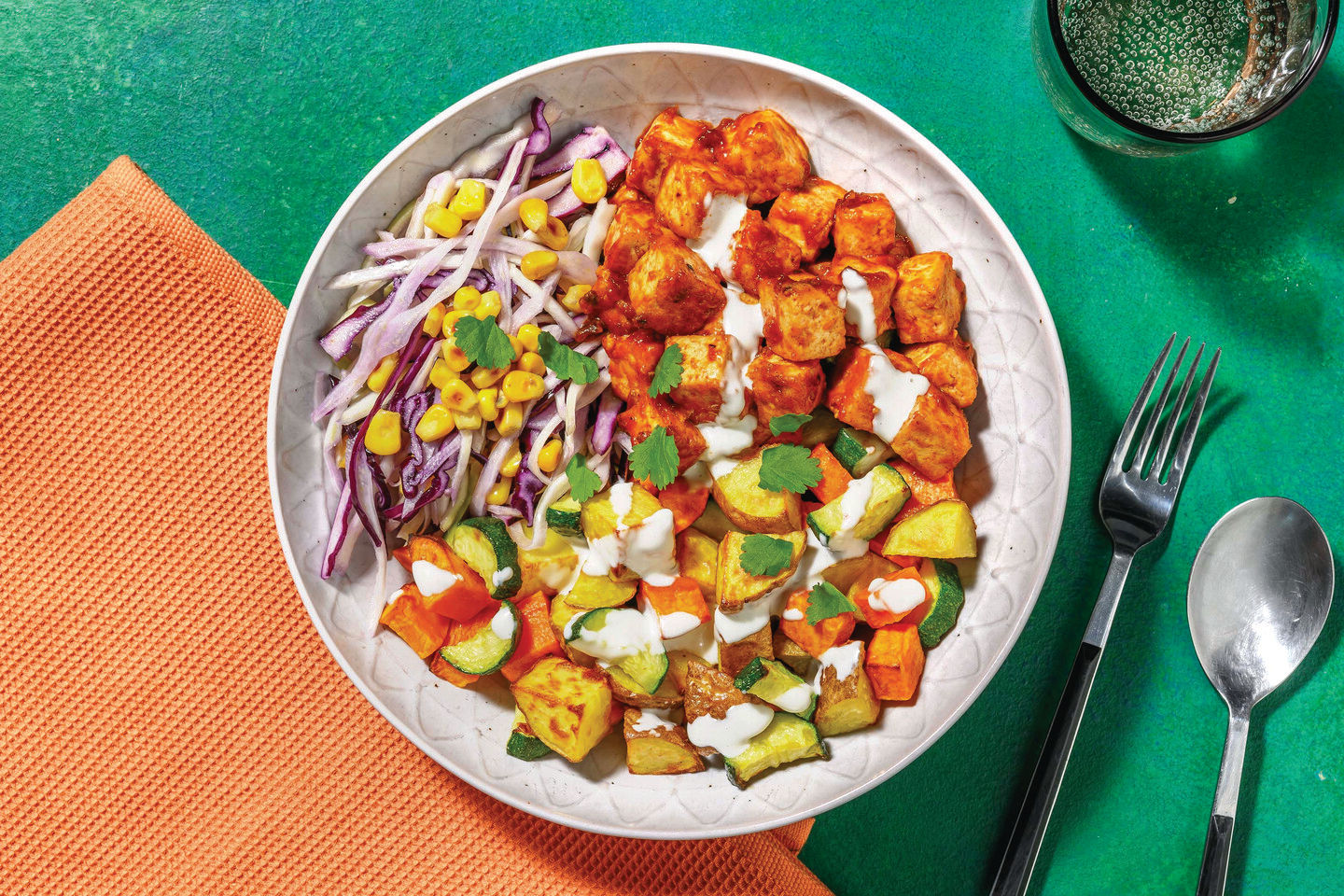 TexMex Tofu & Roasted Veggie Buddha Bowl Recipe HelloFresh