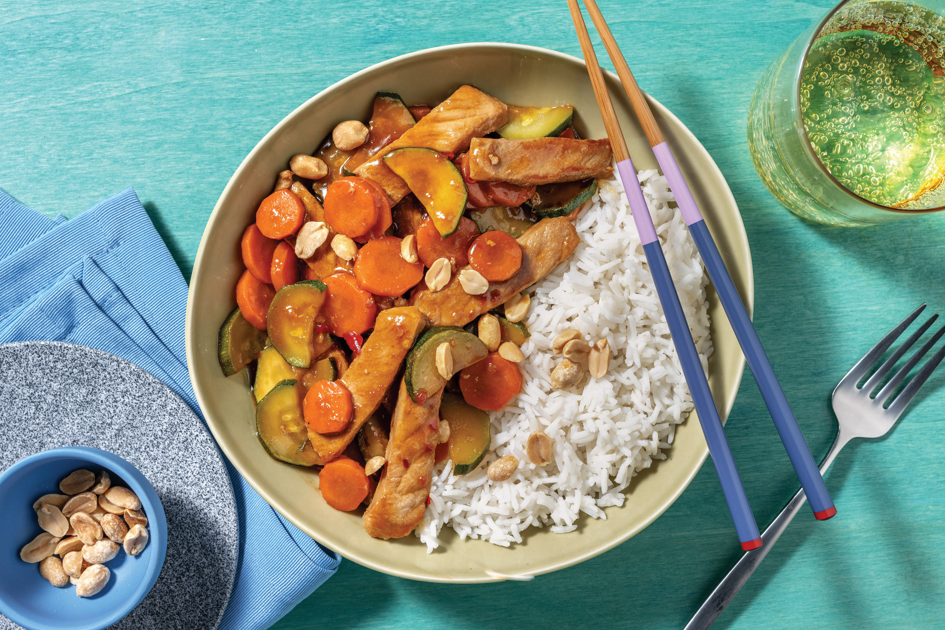 Thai-Spiced Pork & Veggie Stir-Fry Recipe | HelloFresh
