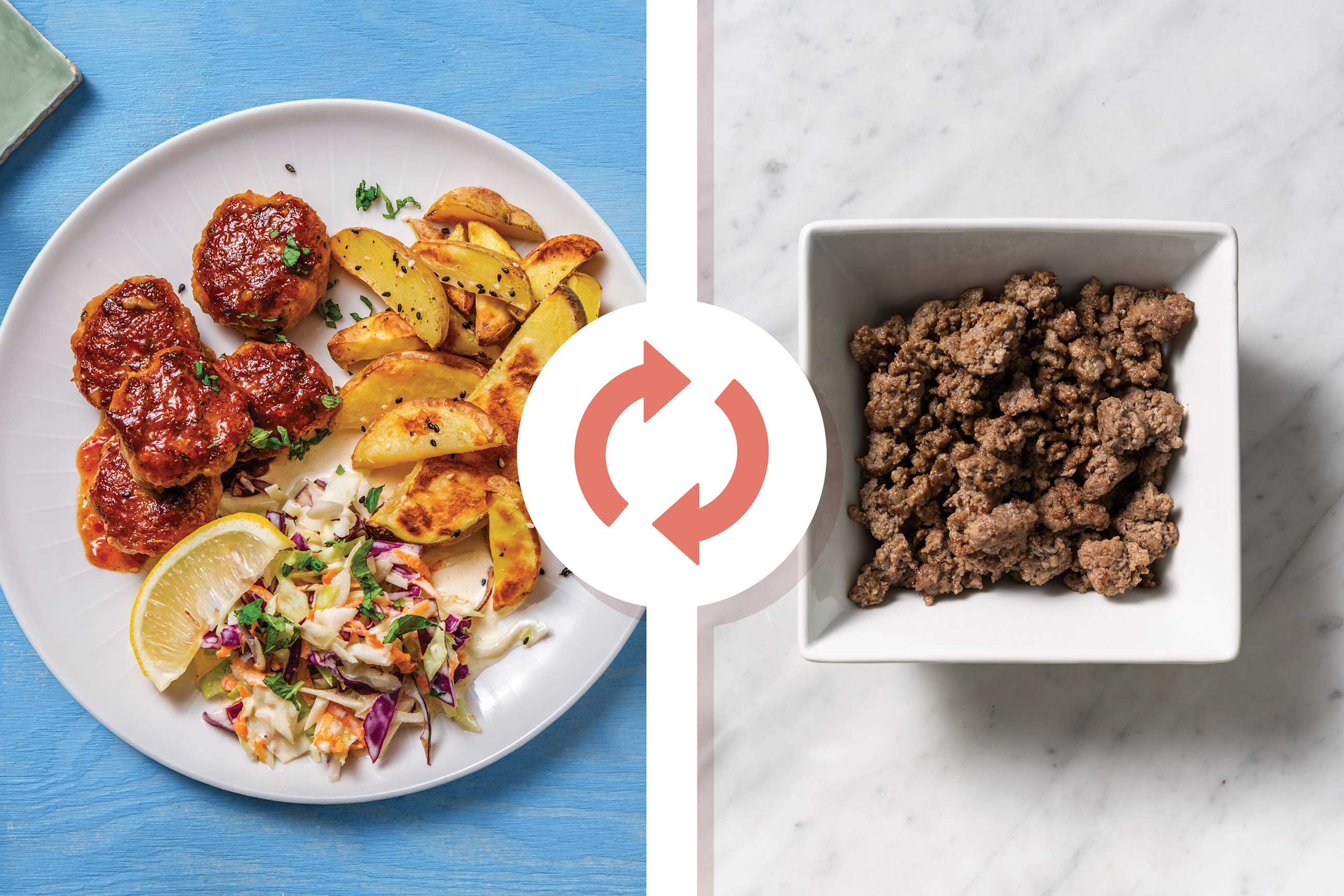 Thai Sweet Chilli Glazed Beef Rissoles Recipe | HelloFresh