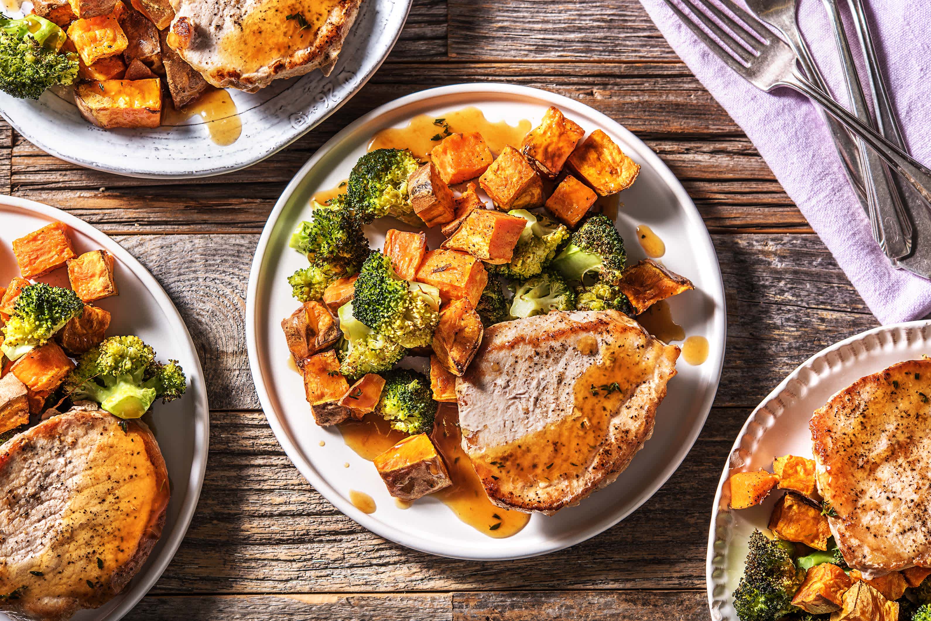 Thyme DemiGlace Pork Recipe HelloFresh