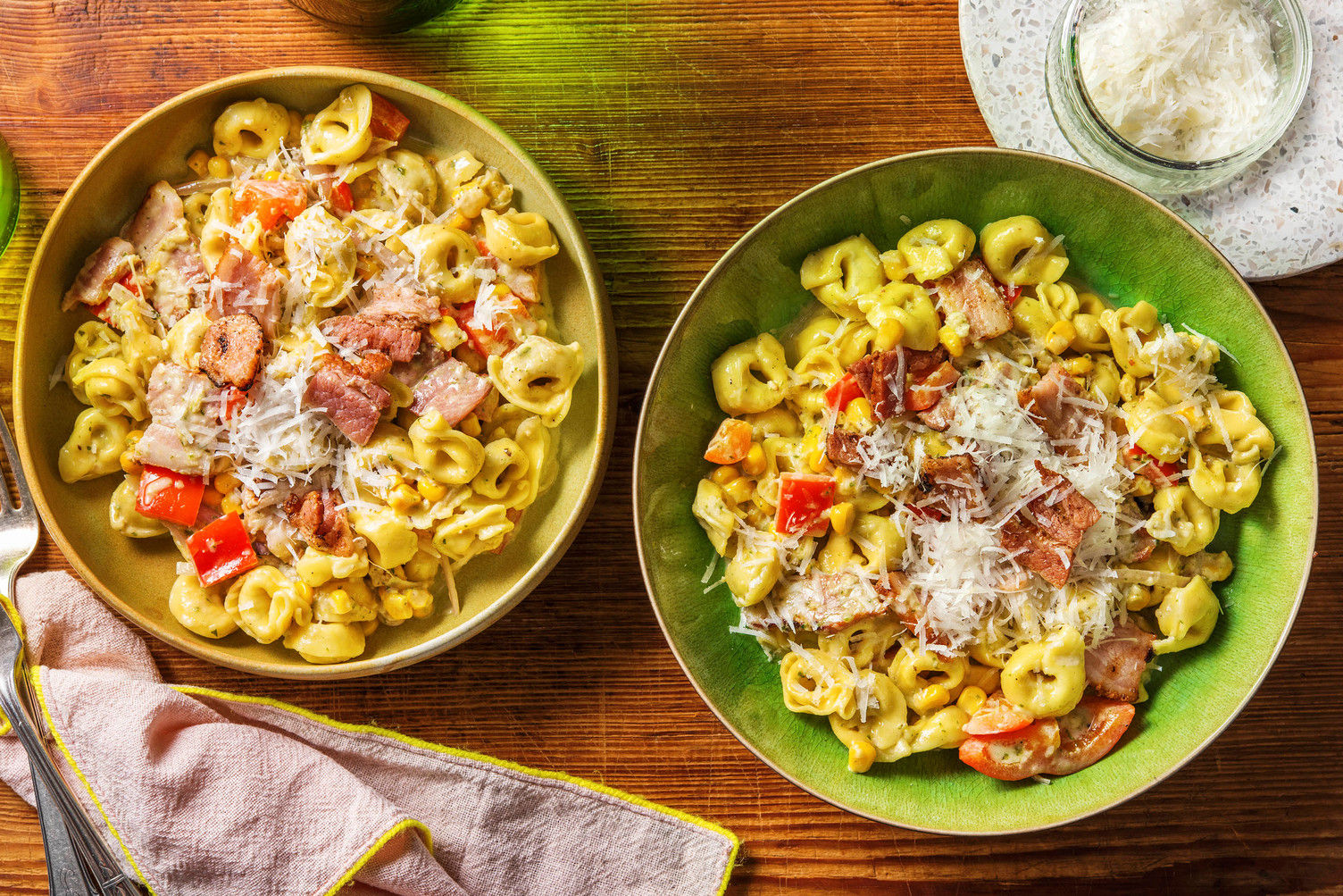 Creamy Basil Pesto Cheese Tortellini Pasta Recipe HelloFresh