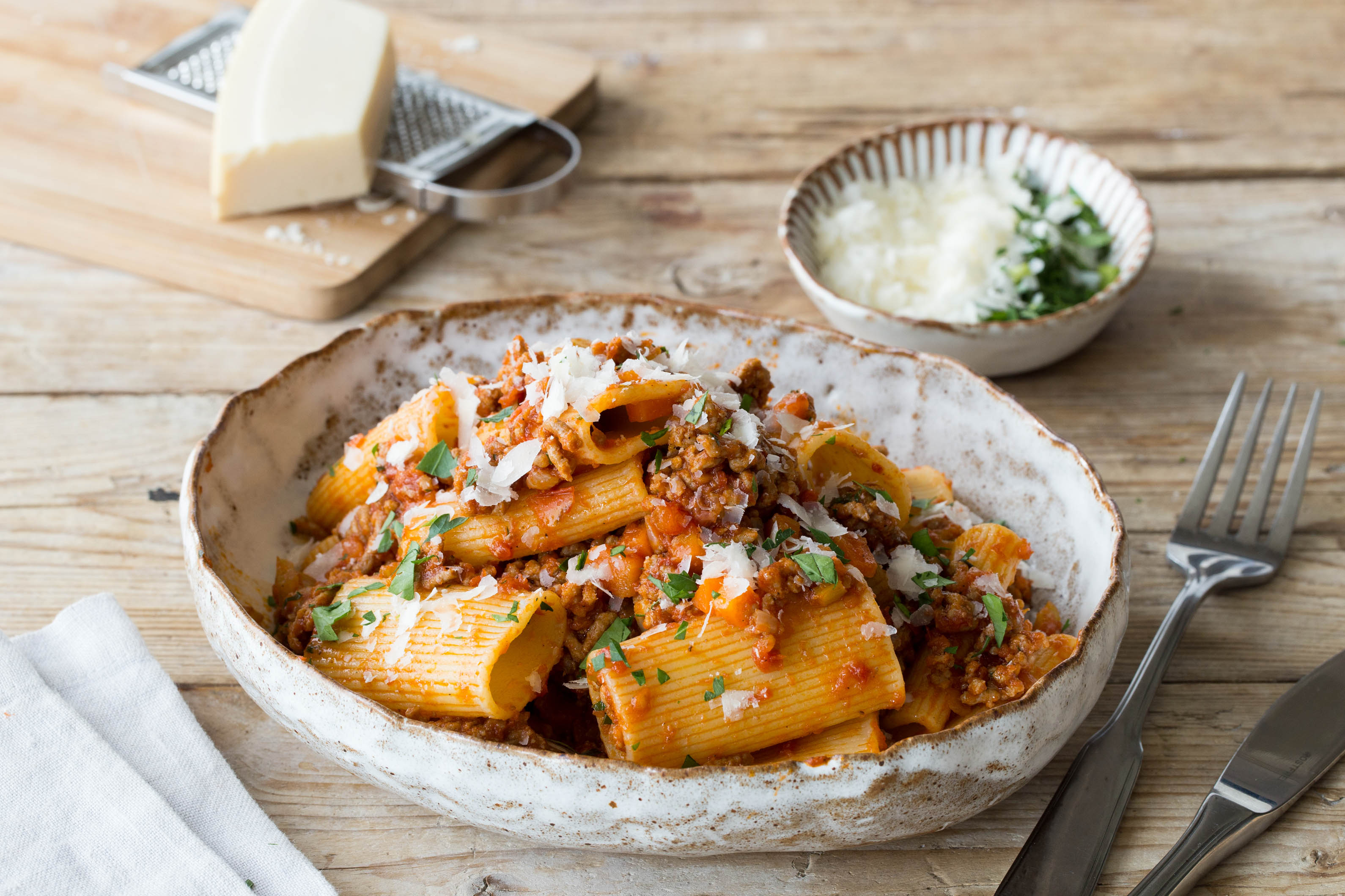 Traditional Pork & Veal Rigatoni Bolognese Recipe HelloFresh