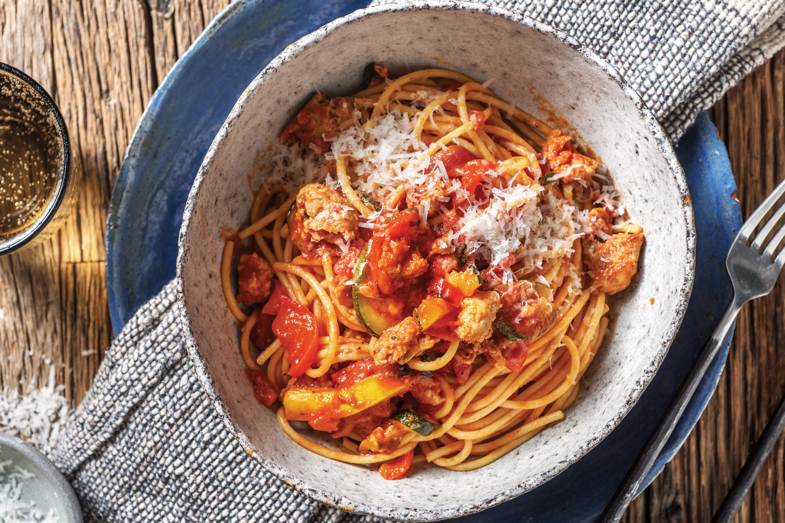 Tuscan Pork Spaghetti Recipe | HelloFresh