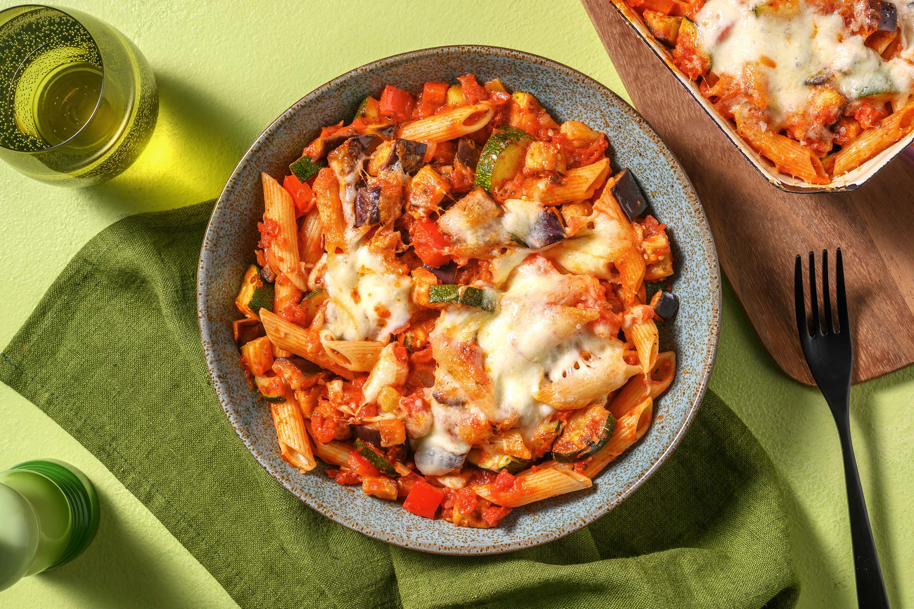 Two Cheese Vegetable Pasta Bake Recipe | HelloFresh