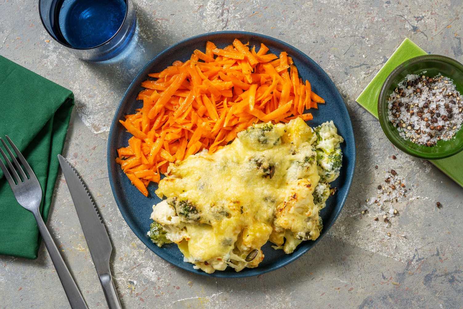 Überbackener Blumenkohl-Broccoli-Auflauf Rezept | HelloFresh
