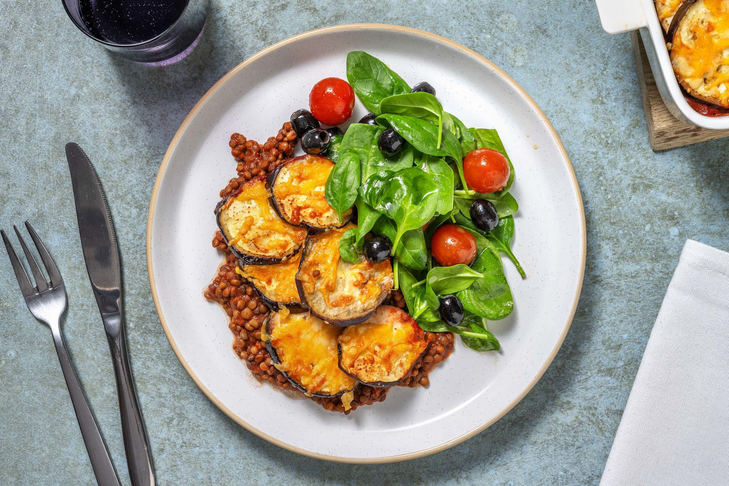 Vegetarisches Moussaka mit Linsen Rezept | HelloFresh