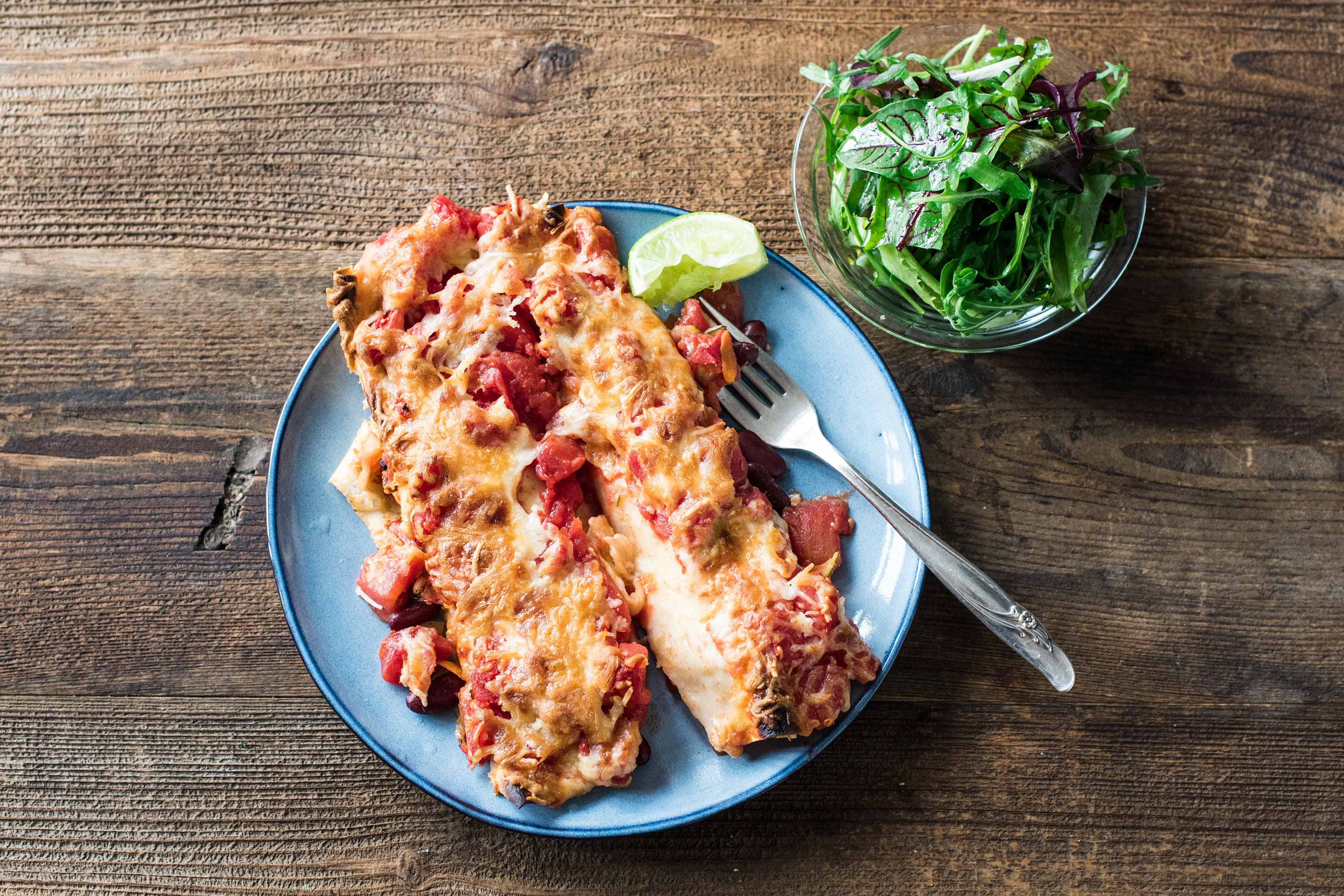 Veggie Cheesy Bean Enchiladas Recipe HelloFresh
