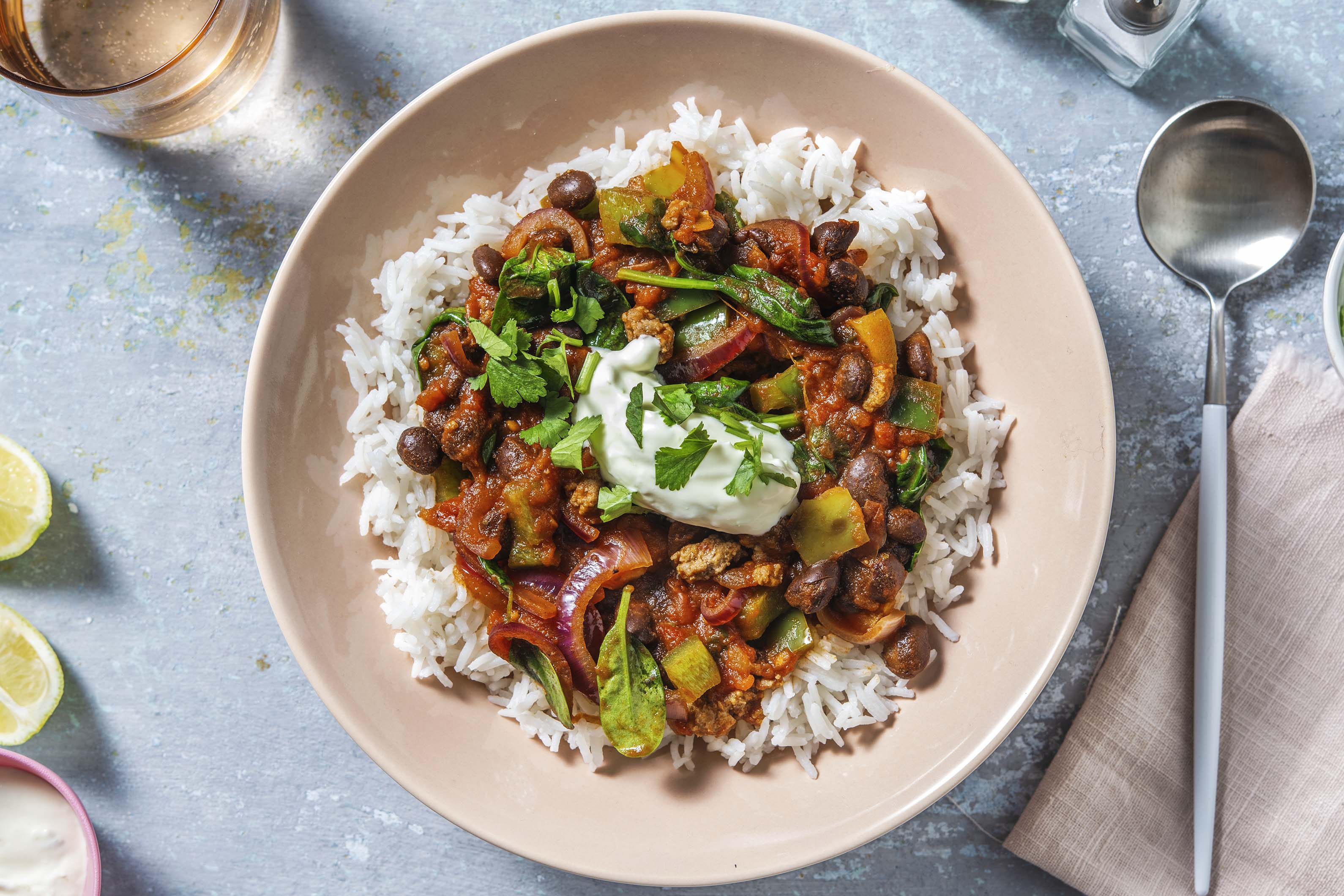 Veggie Packed Chilli with Brown Rice Recipe HelloFresh