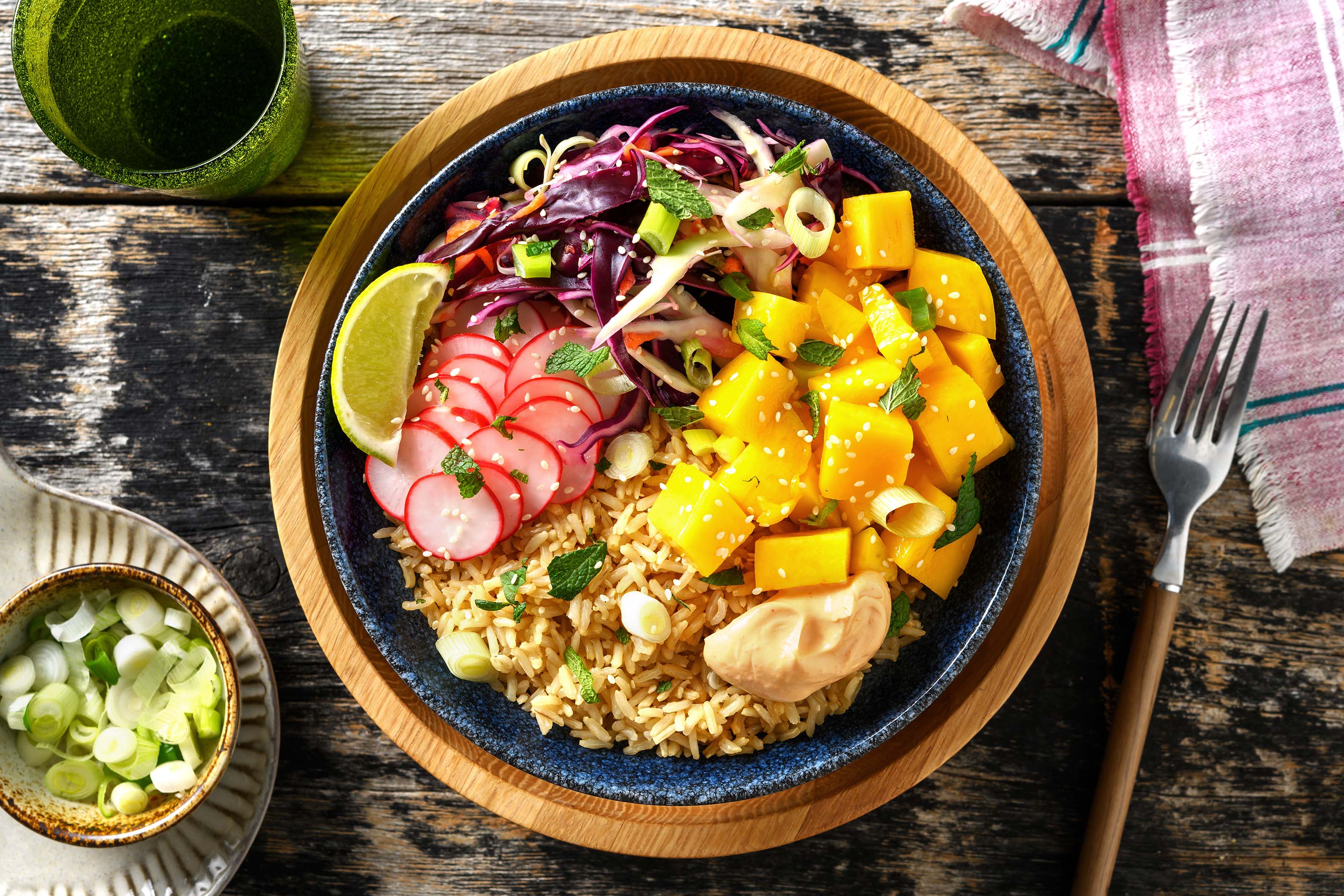 Vibrant Vegan Mango & Tamari Poke Rice Bowl Recipe | HelloFresh