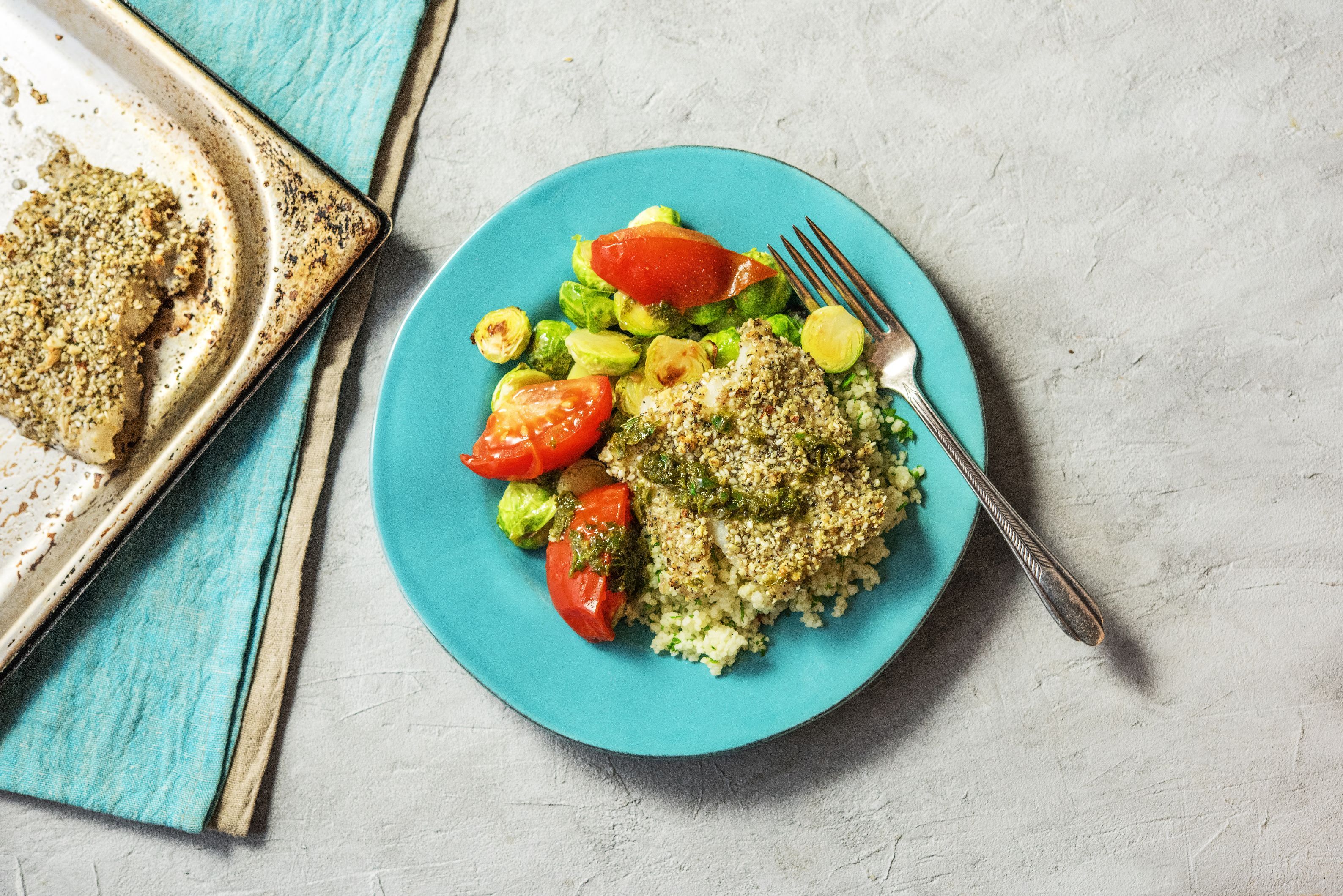 DukkahCrusted Cod Recipe HelloFresh