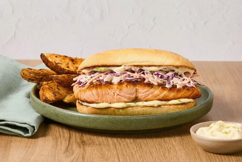 Cajun Spiced Crispy Salmon Sandwiches