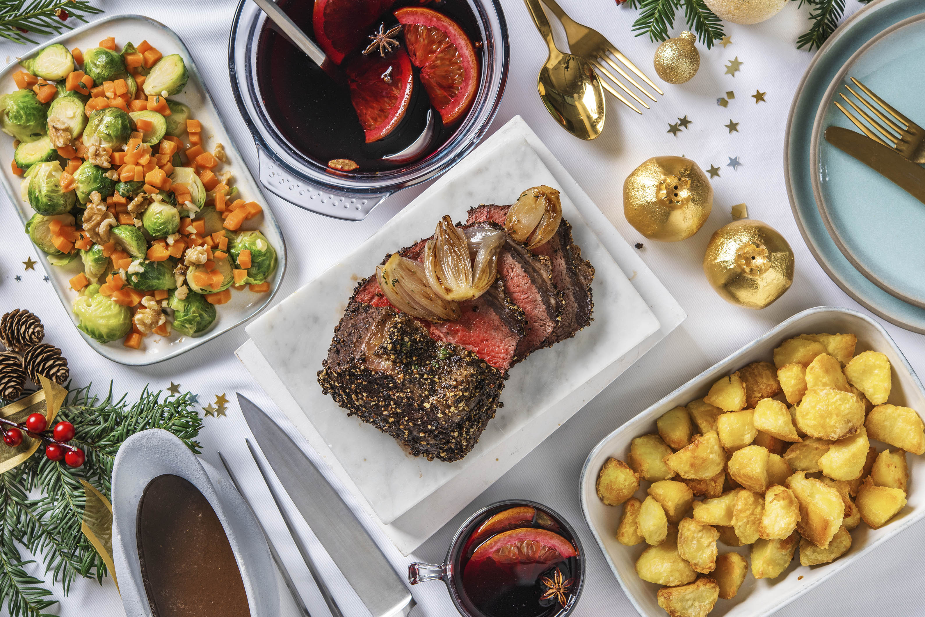 Roast Beef with Braised Shallot & Gravy Recipe HelloFresh