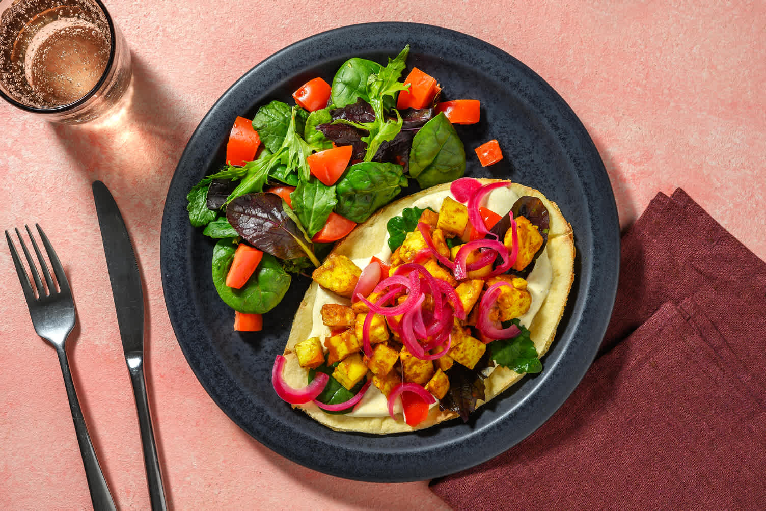 Messy Spiced Paneer Wraps Recipe HelloFresh