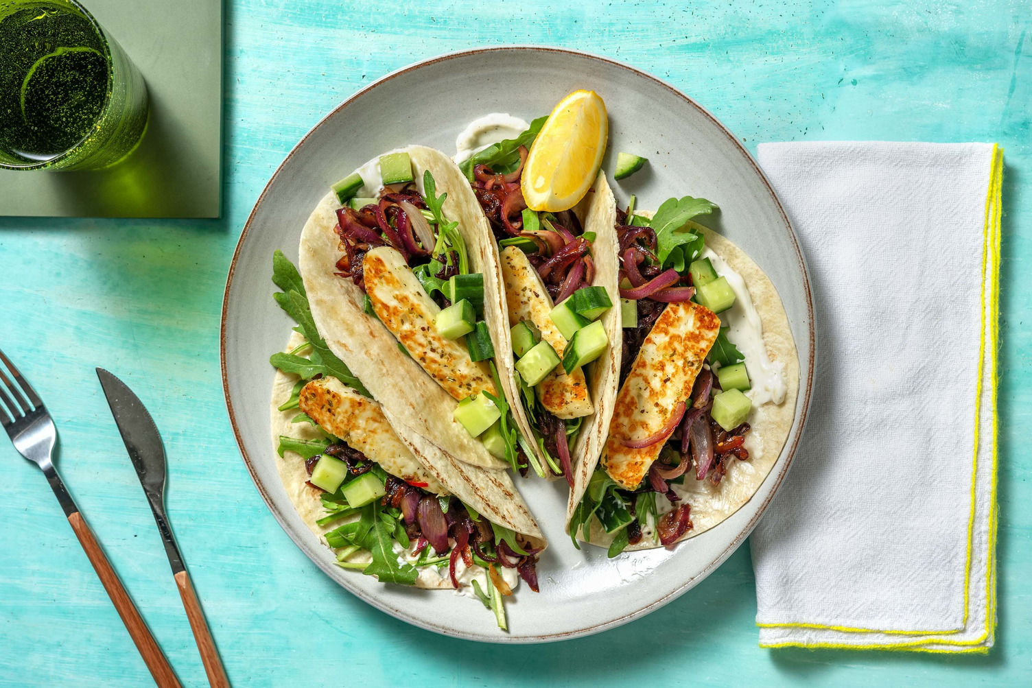 Würzigfeurige HalloumiTacos Rezept HelloFresh