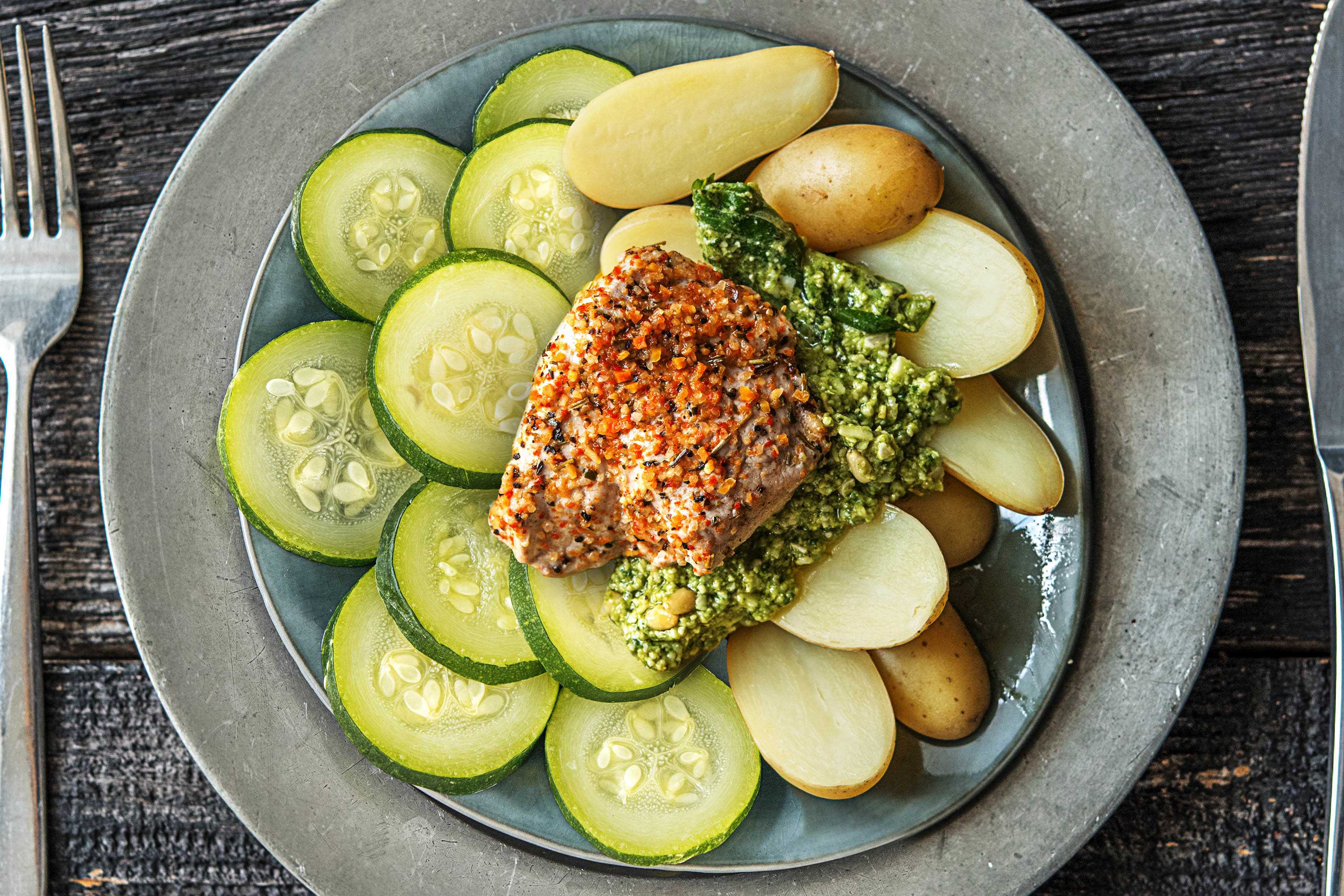 Schweinefilet mit Zucchini , Thermomix! Rezept | HelloFresh