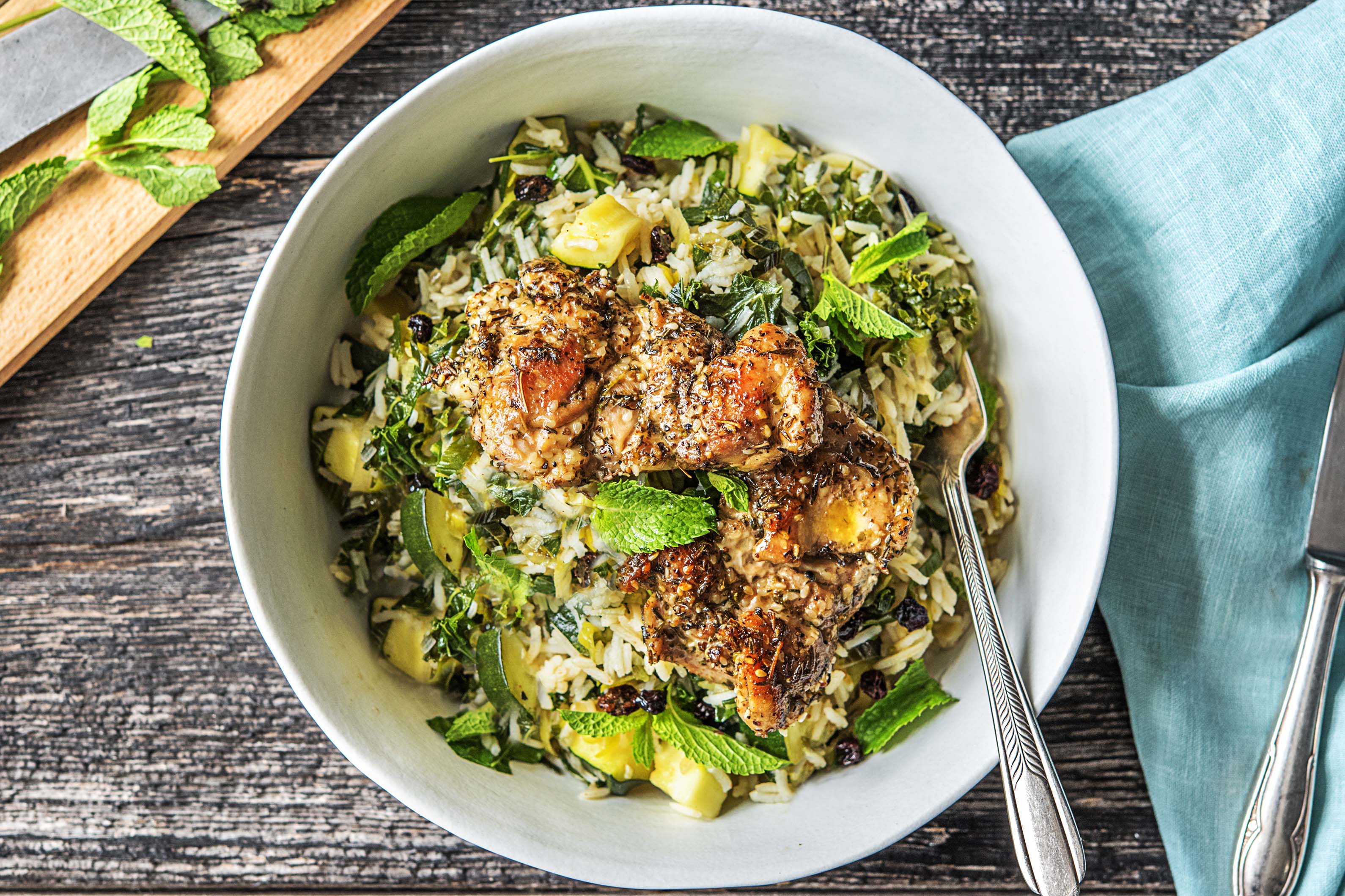 Zaatar Chicken & Rice Pilaf Recipe HelloFresh