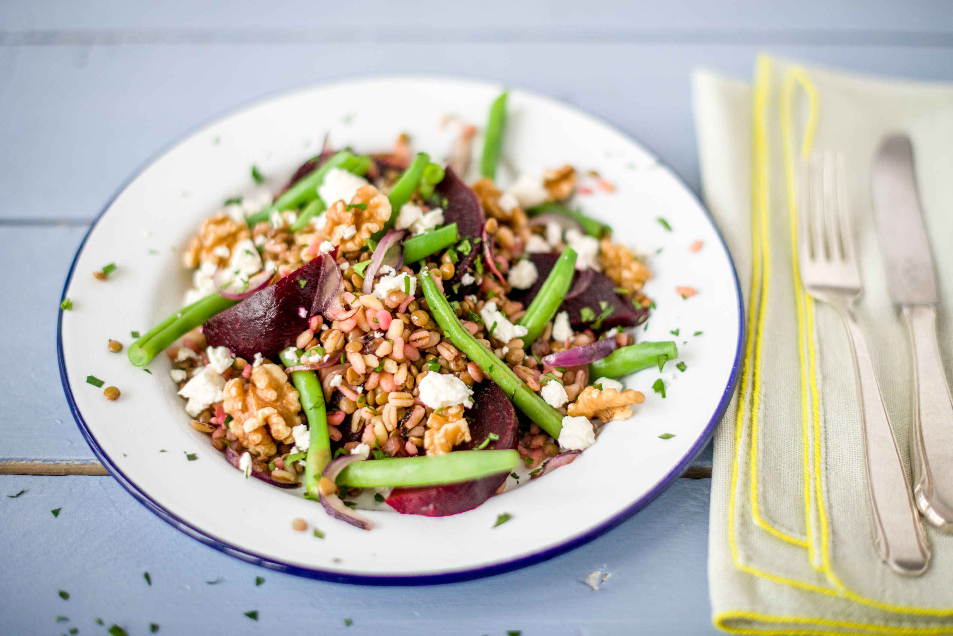 Lentil & Beetroot Salad with Fetta Recipe HelloFresh