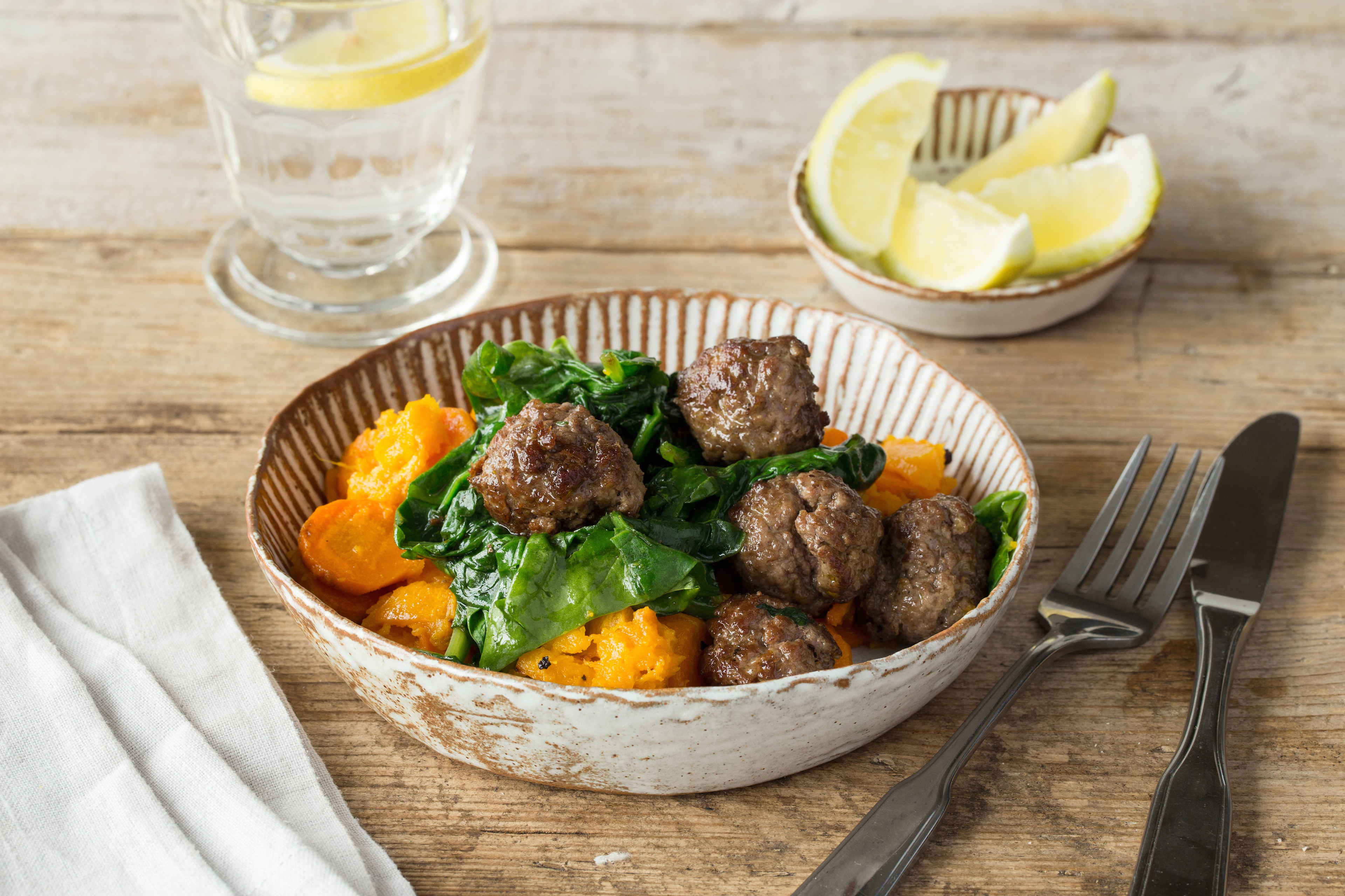 Gourmet Lamb Meatballs with Pumpkin Mash Recipe HelloFresh