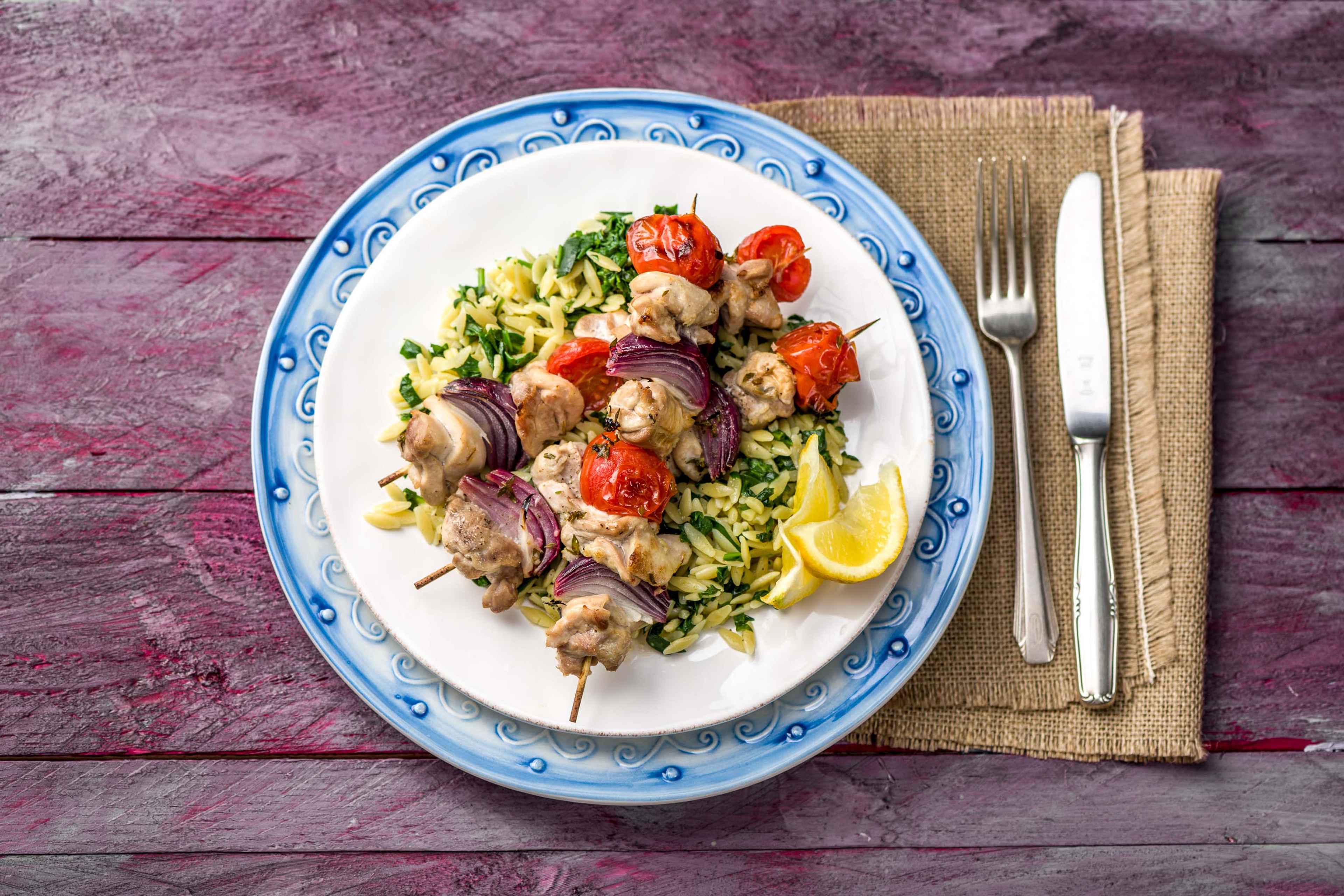 Garlic & Thyme Chicken Kebabs Recipe HelloFresh