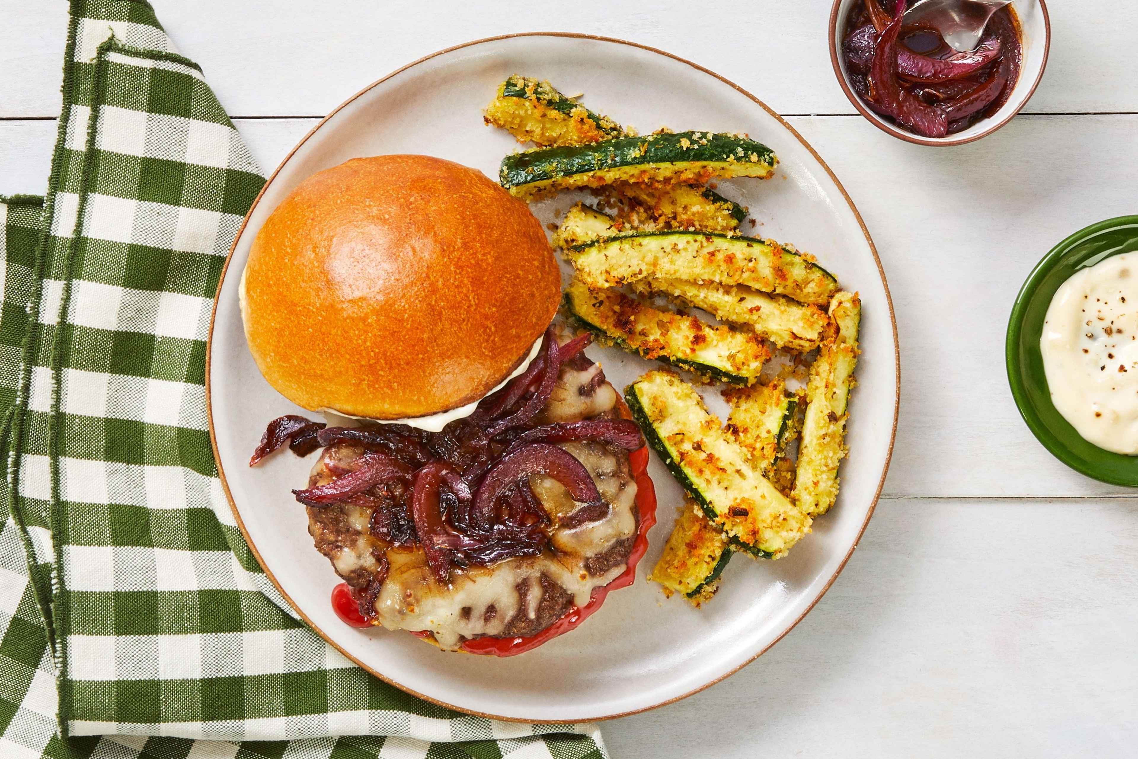 Melty Monterey Jack Burgers Recipe HelloFresh