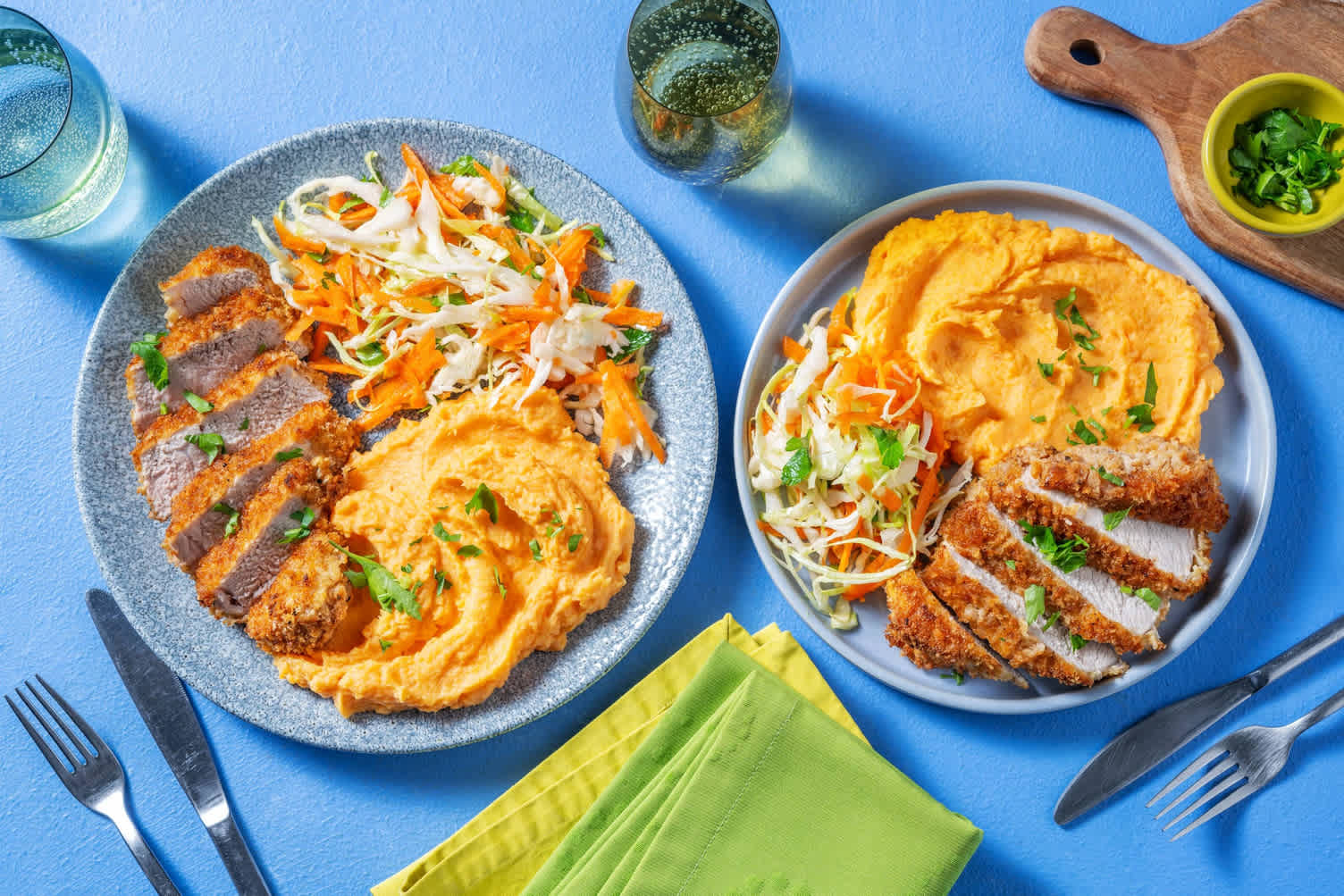 Cajunpaneret svineschnitzel 