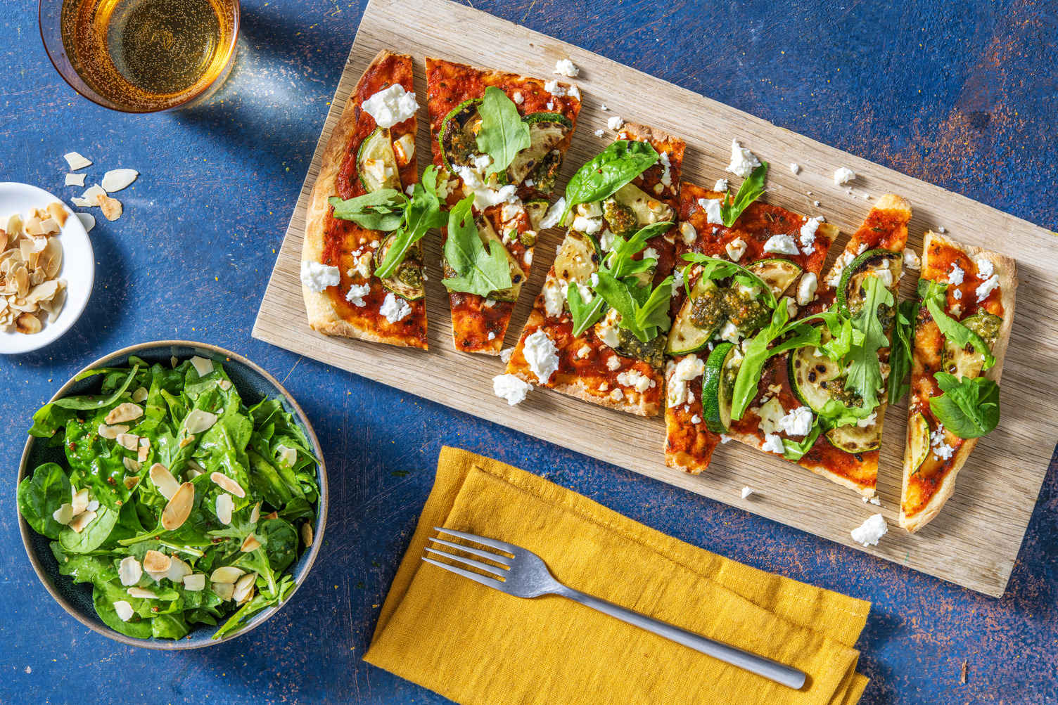 Arugula and Pesto Flatbread Recipe HelloFresh