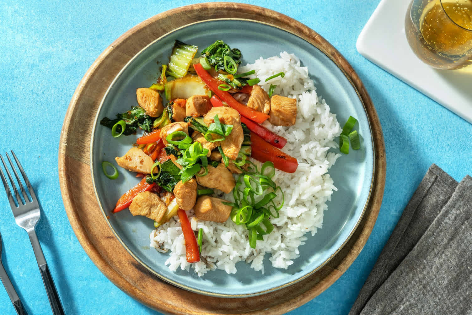 Teriyaki-Pouletpfanne mit Pak Choi