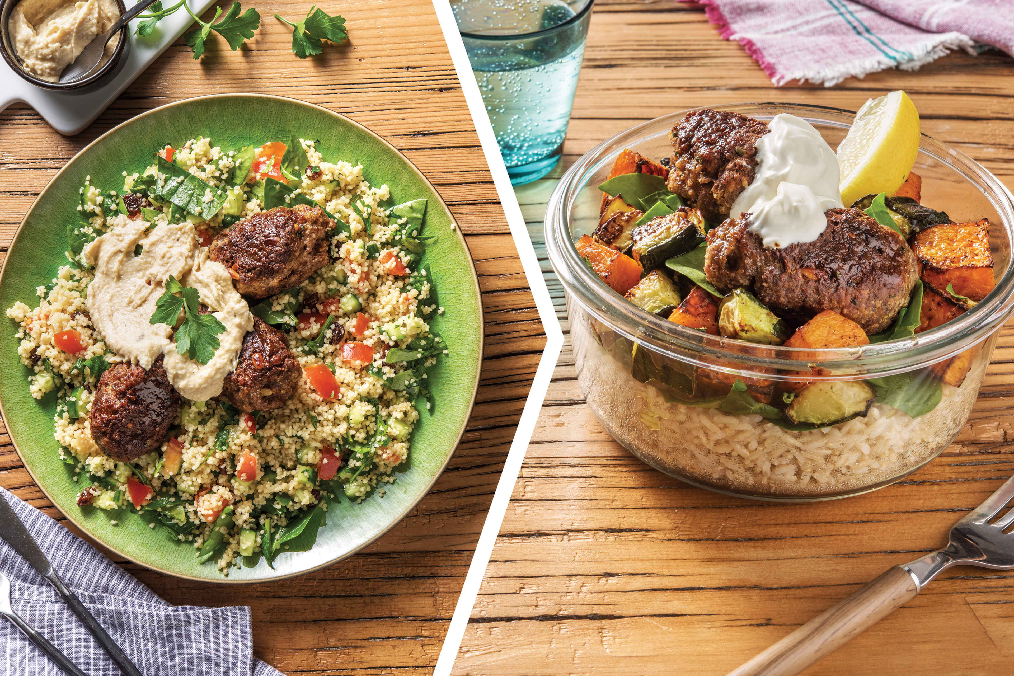 Beef Koftas & Tabbouleh Couscous for Dinner Recipe HelloFresh