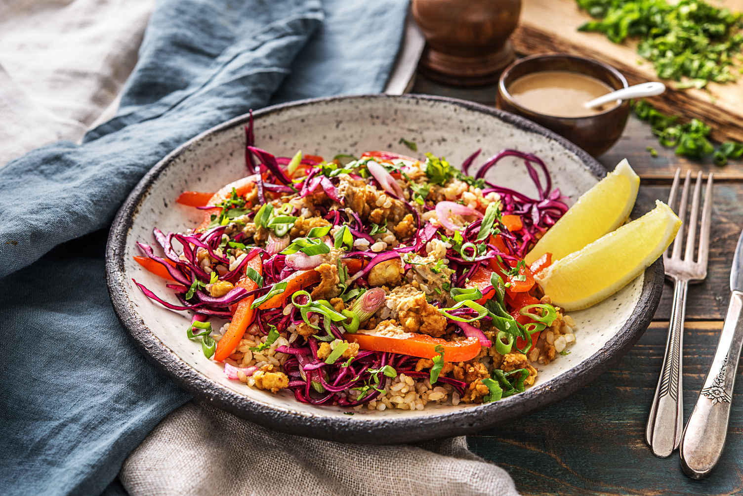 SesameGinger Tempeh Bowl Recipe HelloFresh